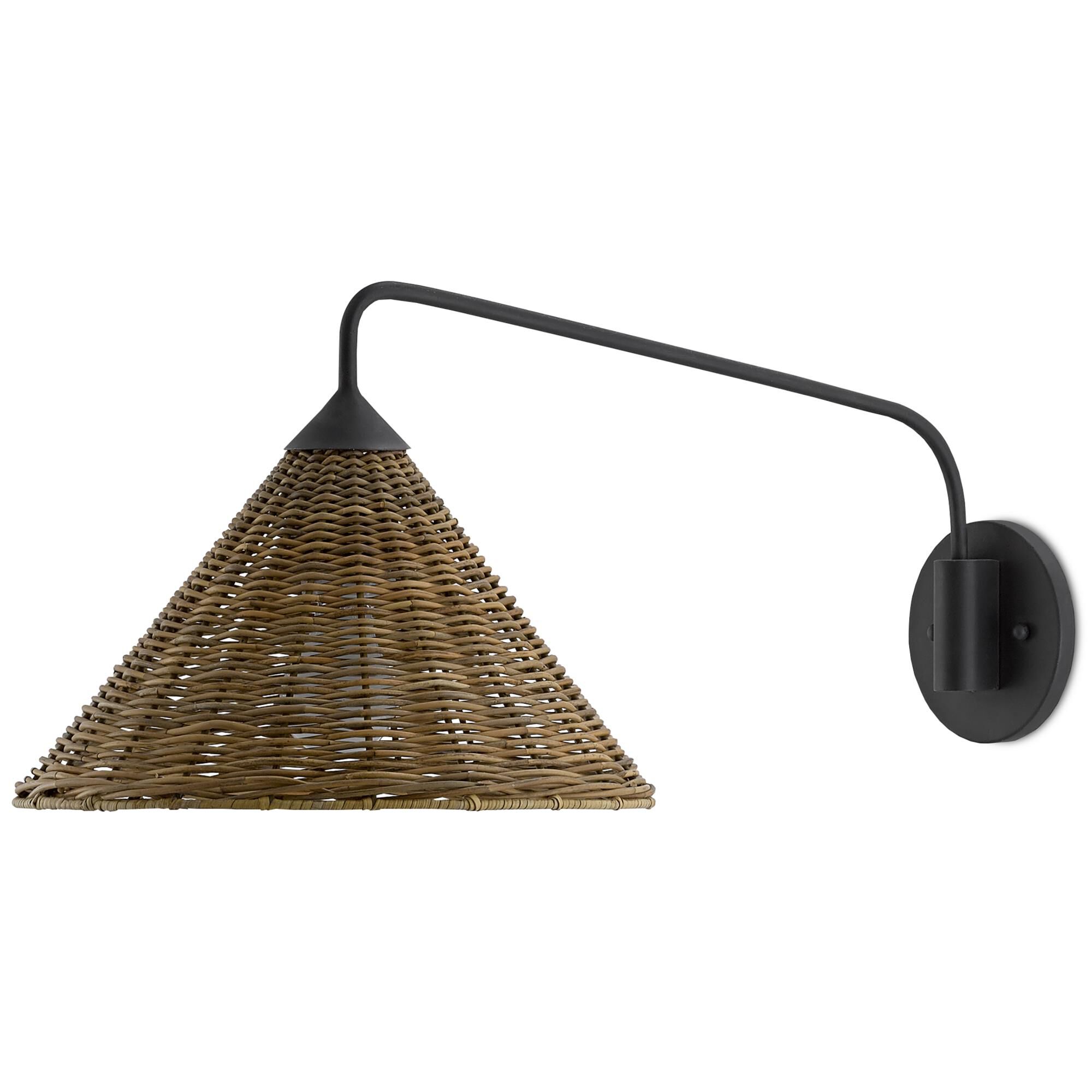 Basket Wall Swing Lamp by Currey and Company
