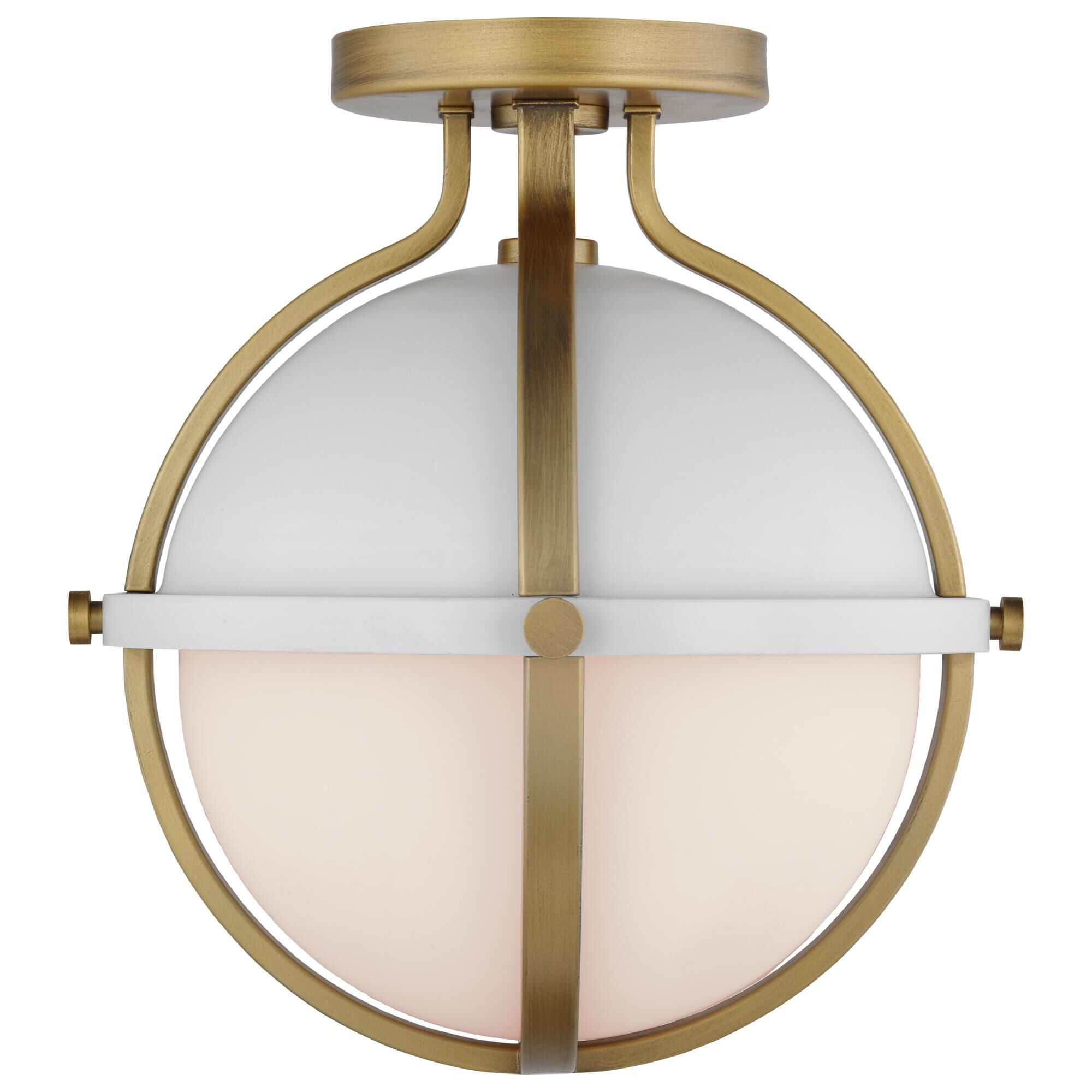 Lincoln 11 Inch 1 Light Semi Flush Mount by Nuvo Lighting