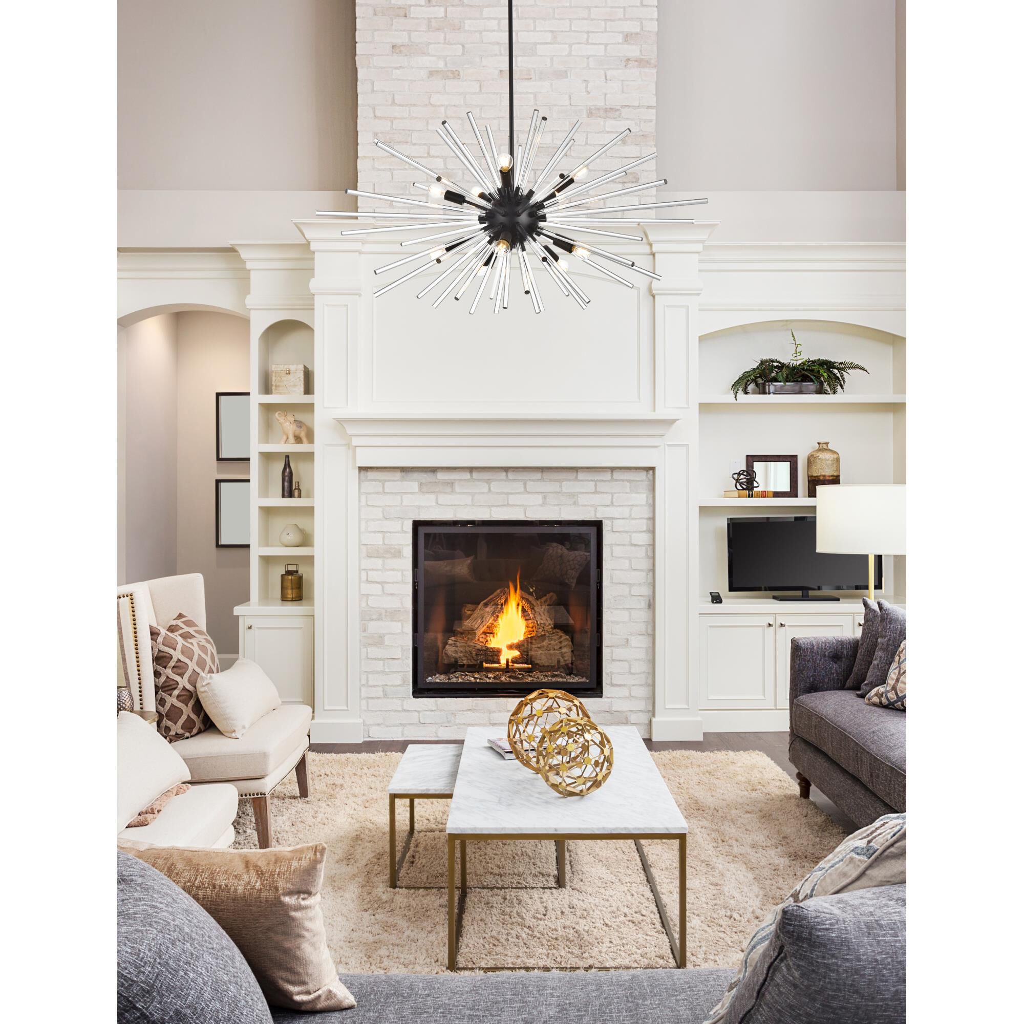 Sienna 46 Inch 10 Light Chandelier by Elegant Lighting