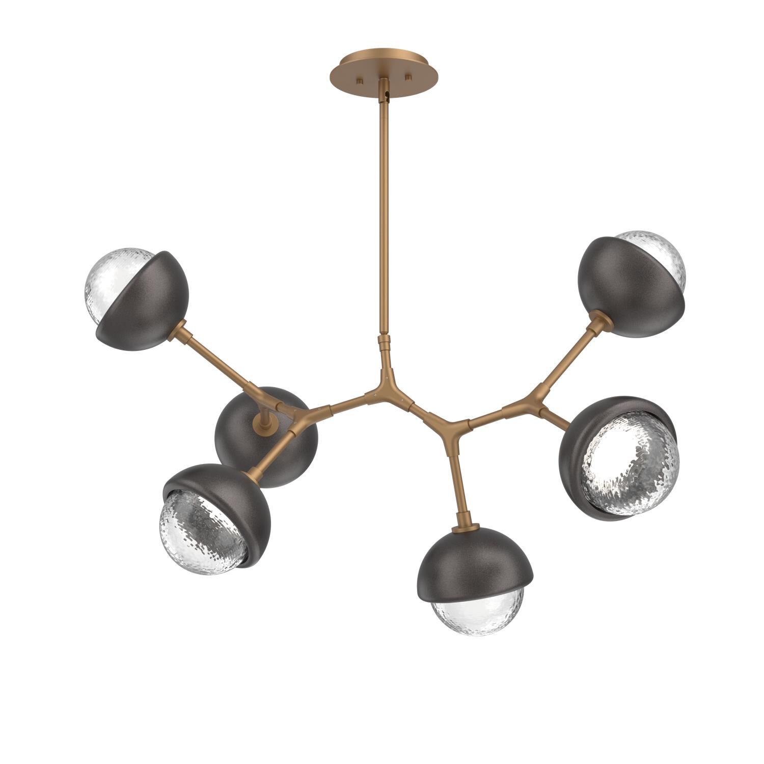 Levi Wilson Cabochon 31 Inch Linear Suspension Light by Hammerton Studio