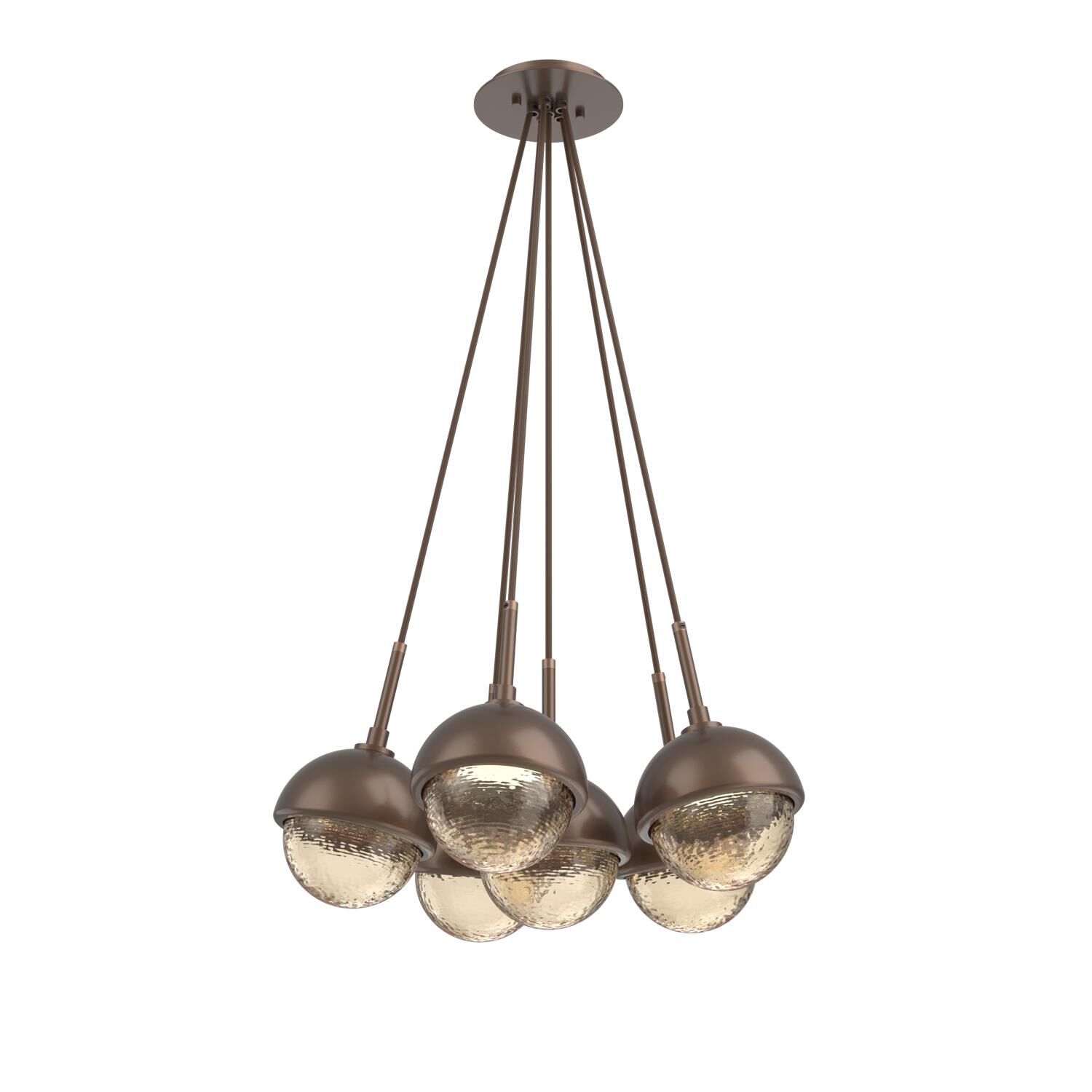 Shown in Burnished Bronze finish and Amber glass and Metal Shade Matching Finish accent