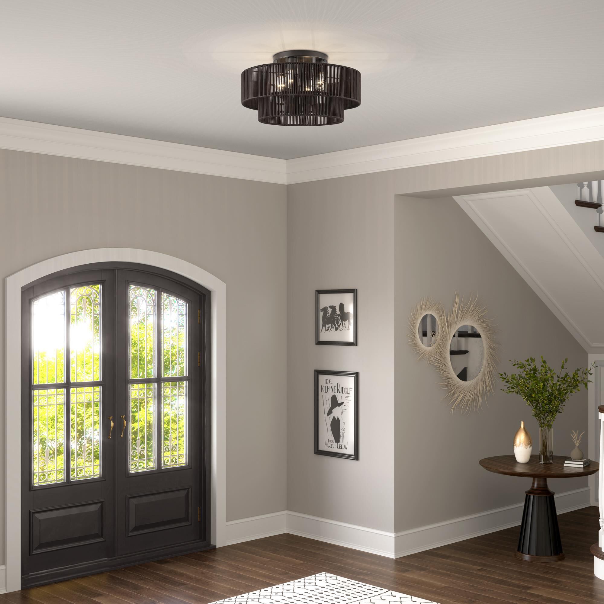 Acordia 21 Inch Semi Flush Mount by Livex Lighting