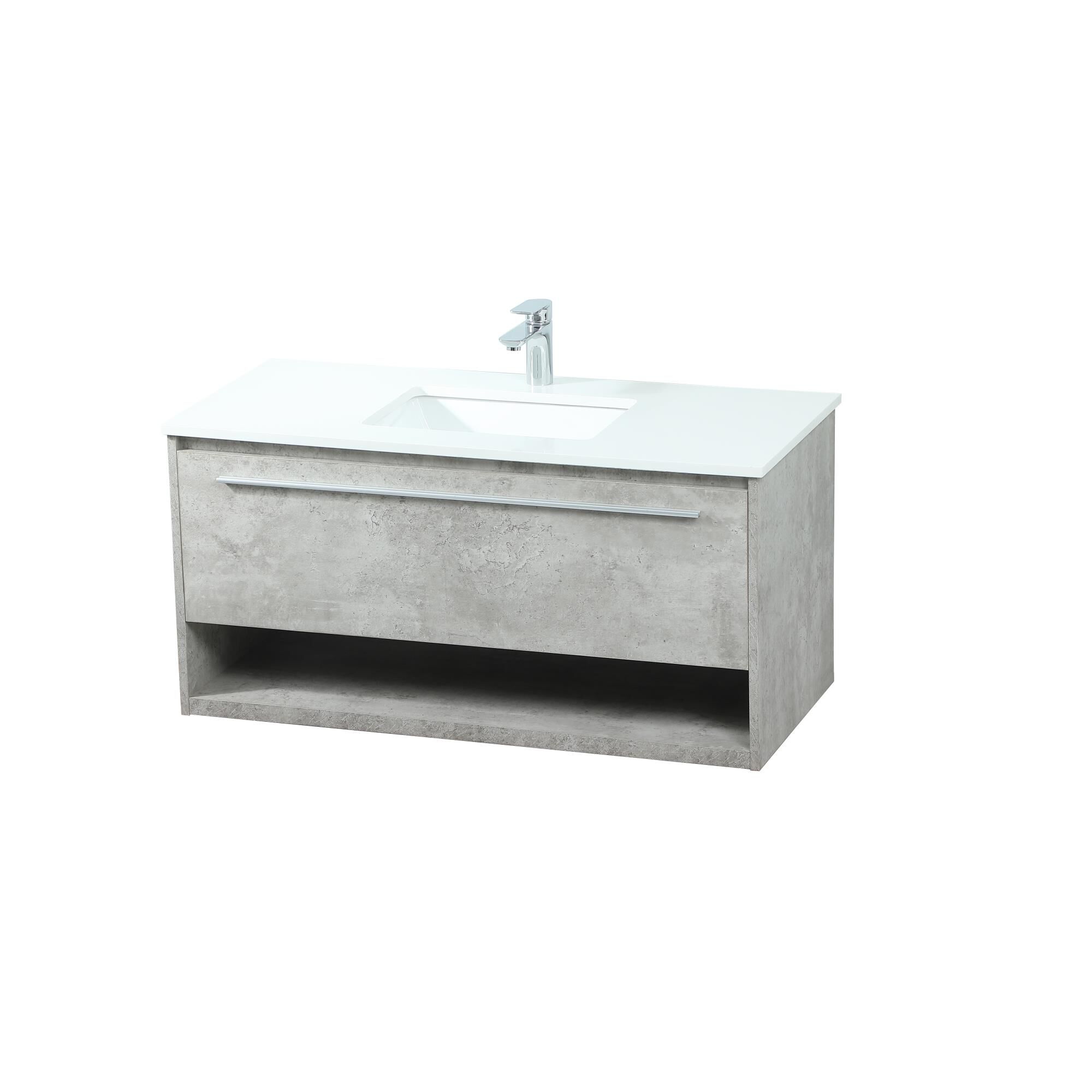 Shown in Concrete Grey finish