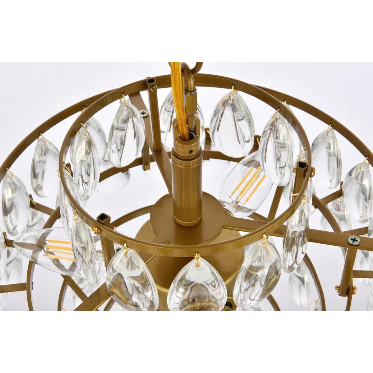 Mila 12 Inch Mini Pendant by Elegant Lighting