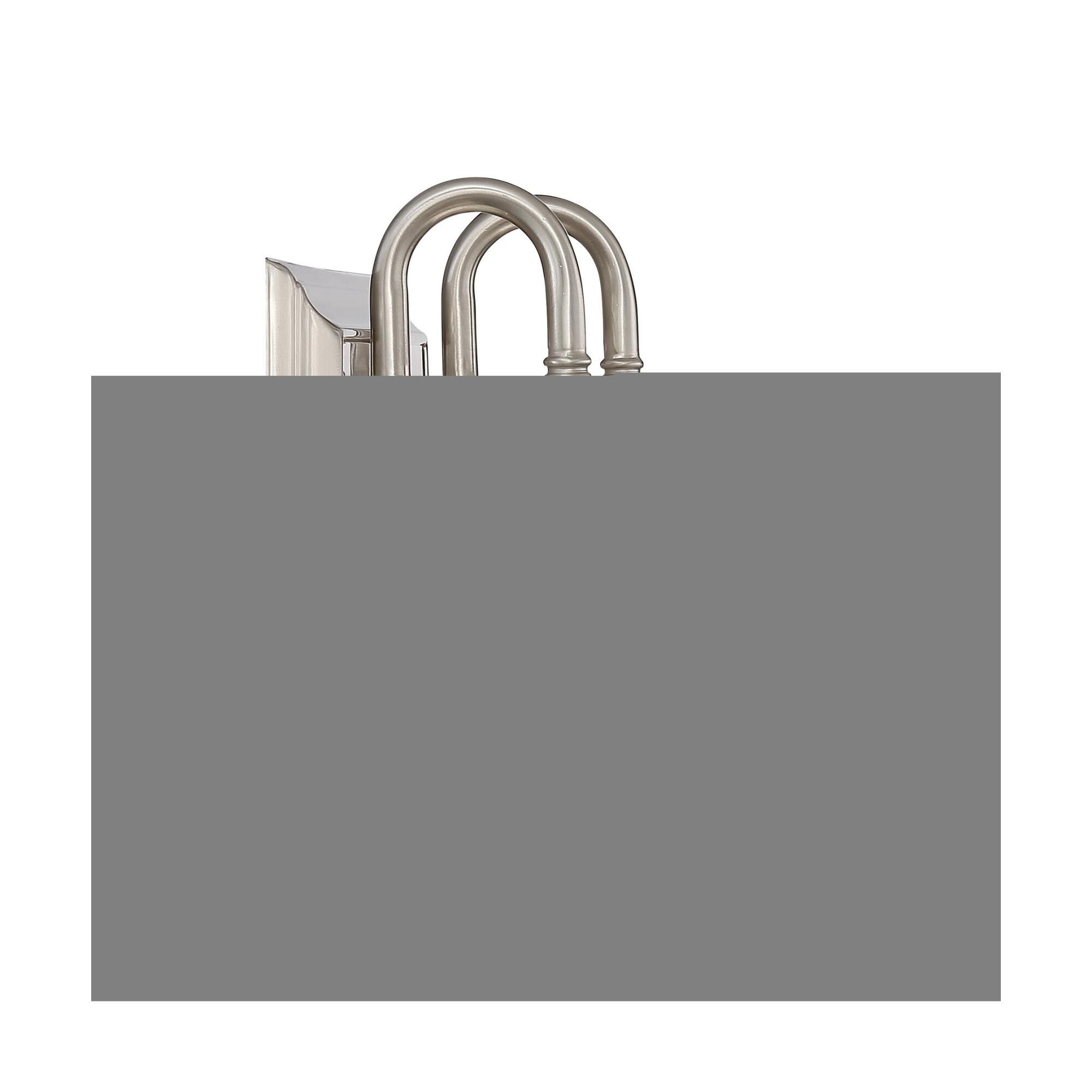 Shown in Brushed Nickel finish and Opal Etched glass