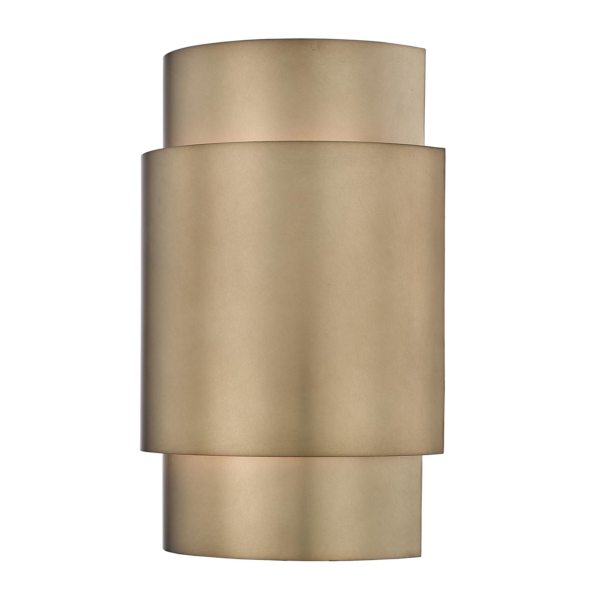 Shown in Rubbed Brass finish and Steel shade