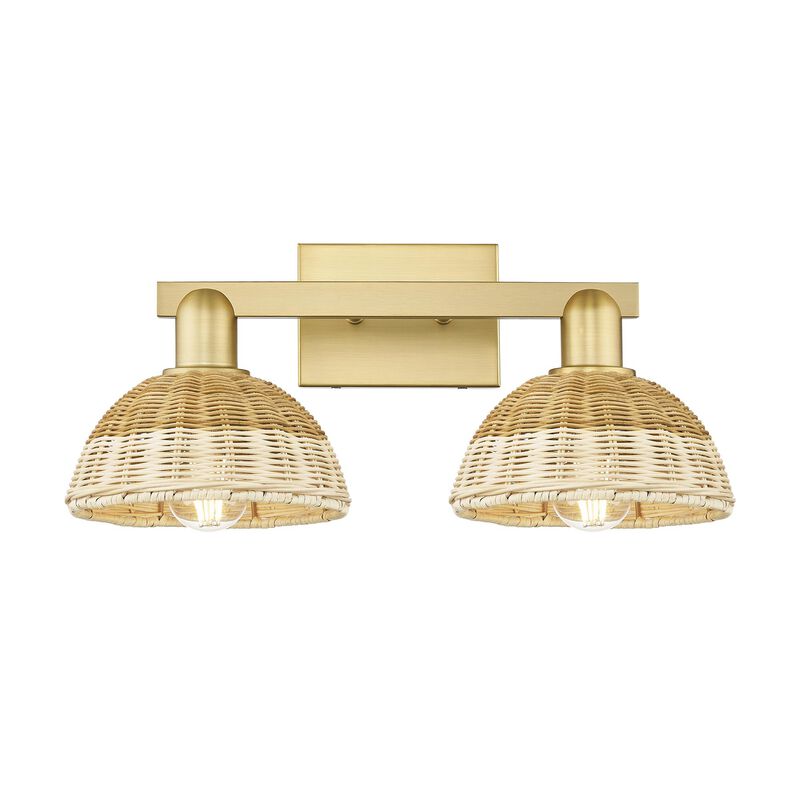 Bruno Marashlian Natural Ballston Dome 16 Inch Bath Vanity Light by Innovations Lighting