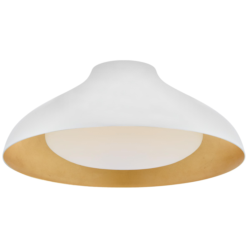 AERIN Agnes 18 Inch 1 Light LED Semi Flush Mount by Visual Comfort Signature Collection