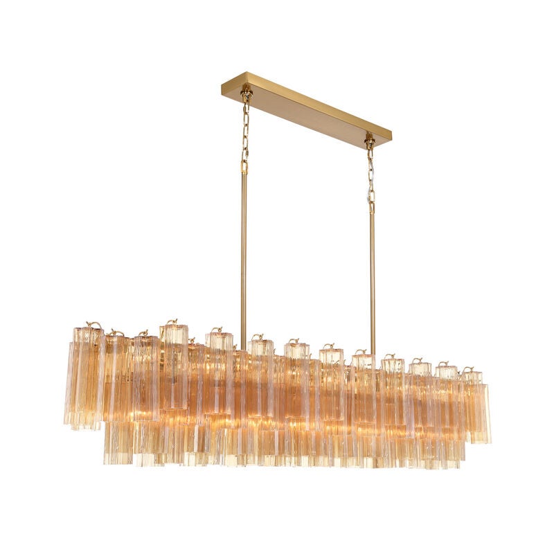 Addis Large Linear Chandelier by Crystorama