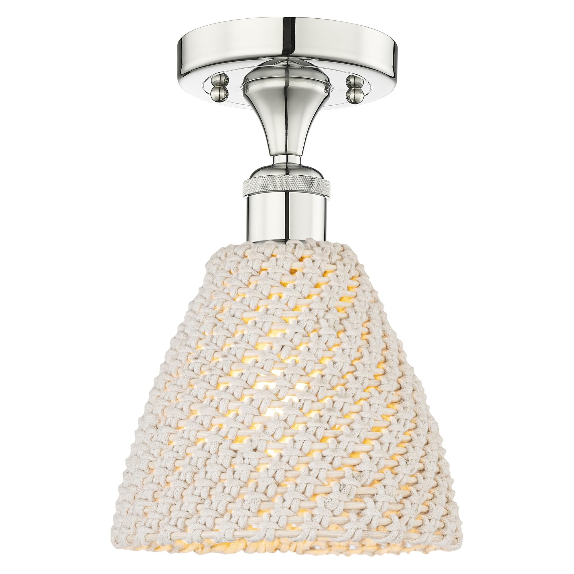 Bruno Marashlian Bristol Natural 8 Inch Semi Flush Mount by Innovations Lighting