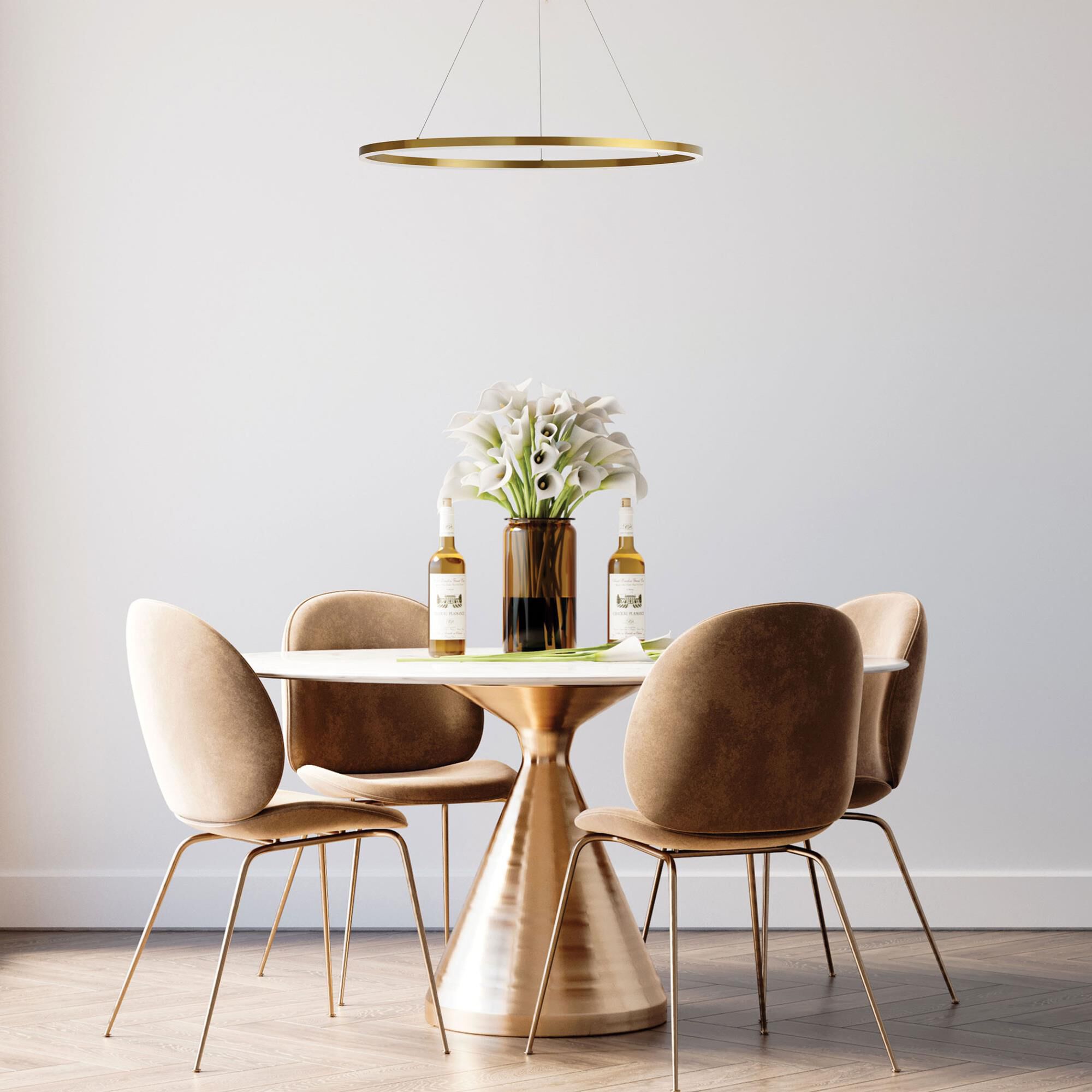 Shown in Aged Brass and White finish