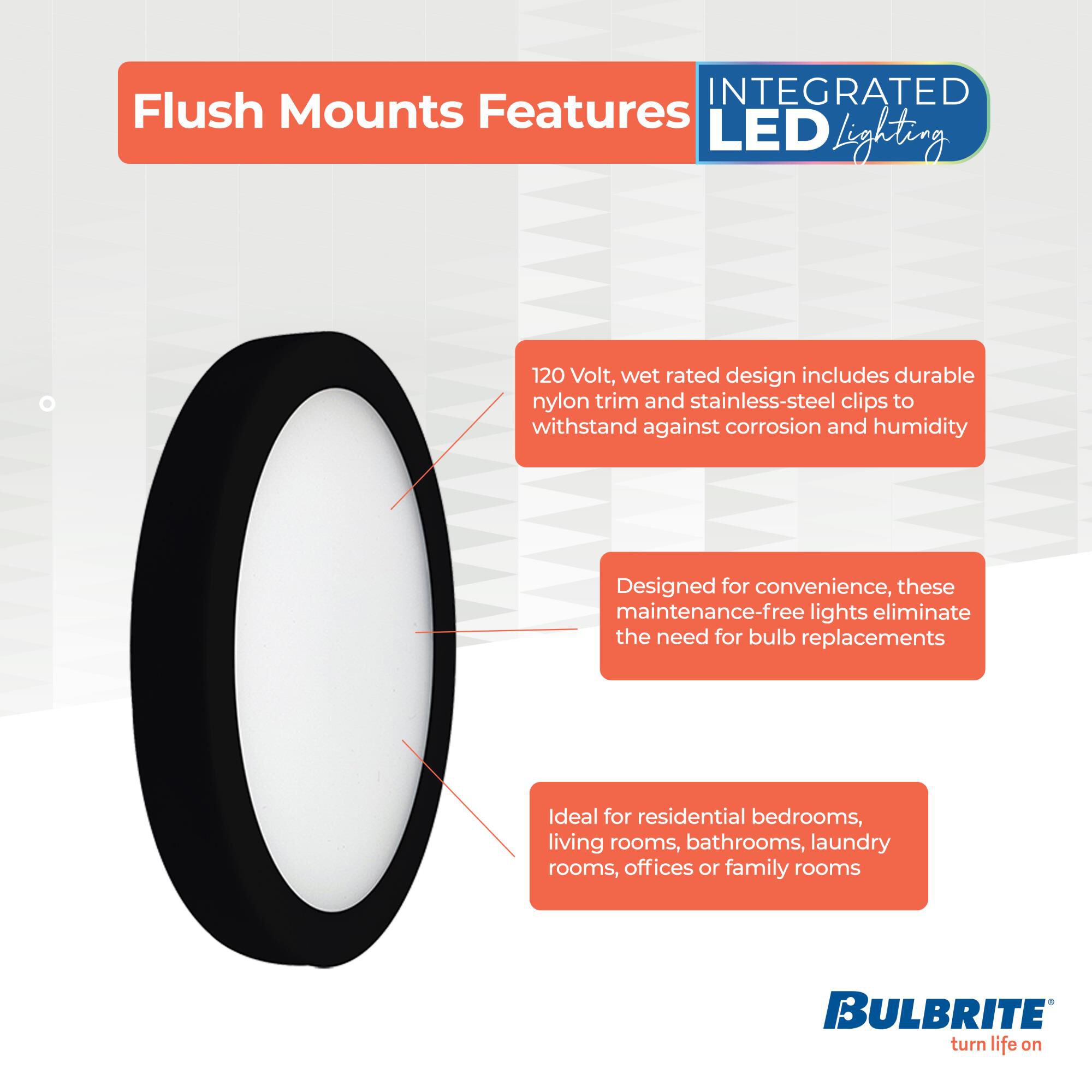 5 Inch Flush Mount by Bulbrite