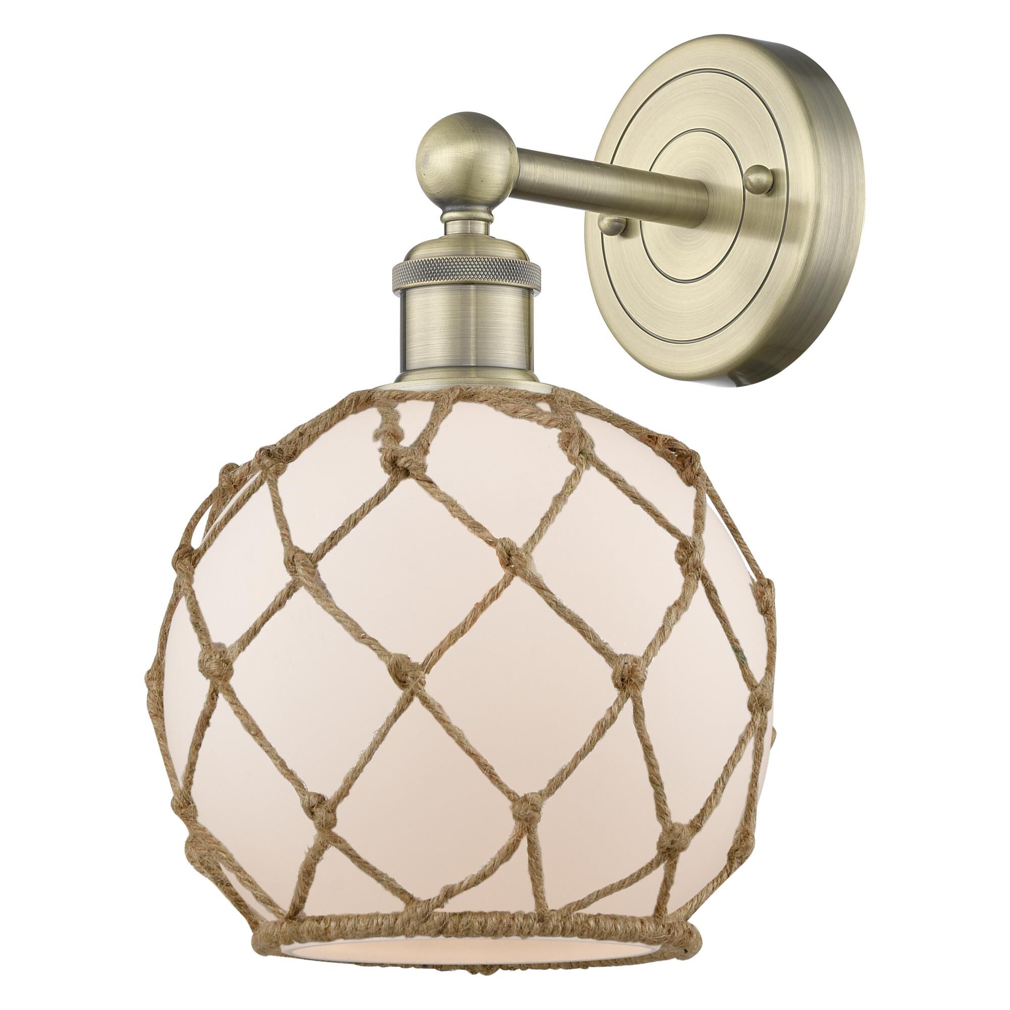 Bruno Marashlian Farmhouse Rope 12 Inch Wall Sconce by Innovations Lighting