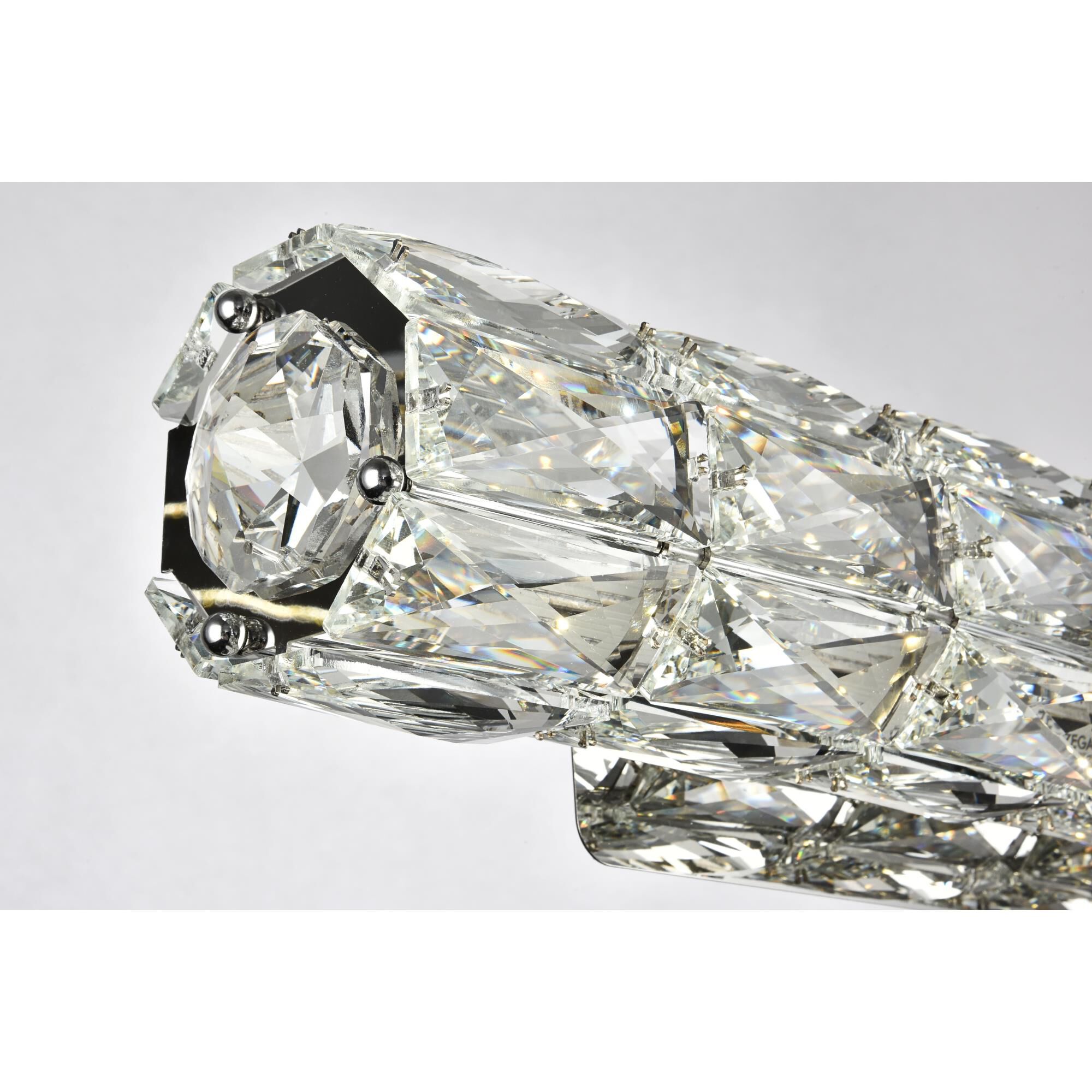 Shown in Chrome finish and Clear Royal Cut crystal