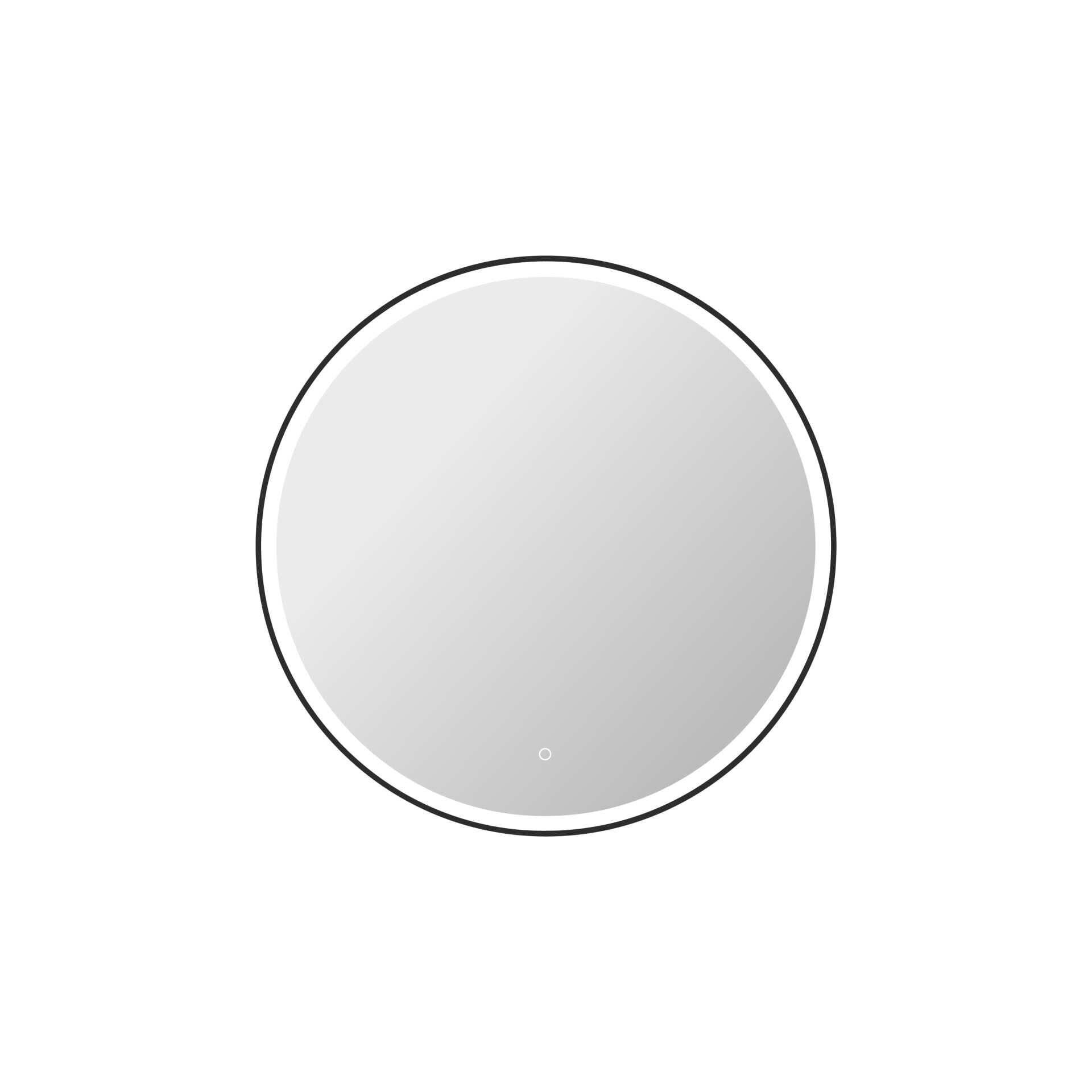 Harmoni 39 Inch Round LED Lighted Mirror by Elegant Decor