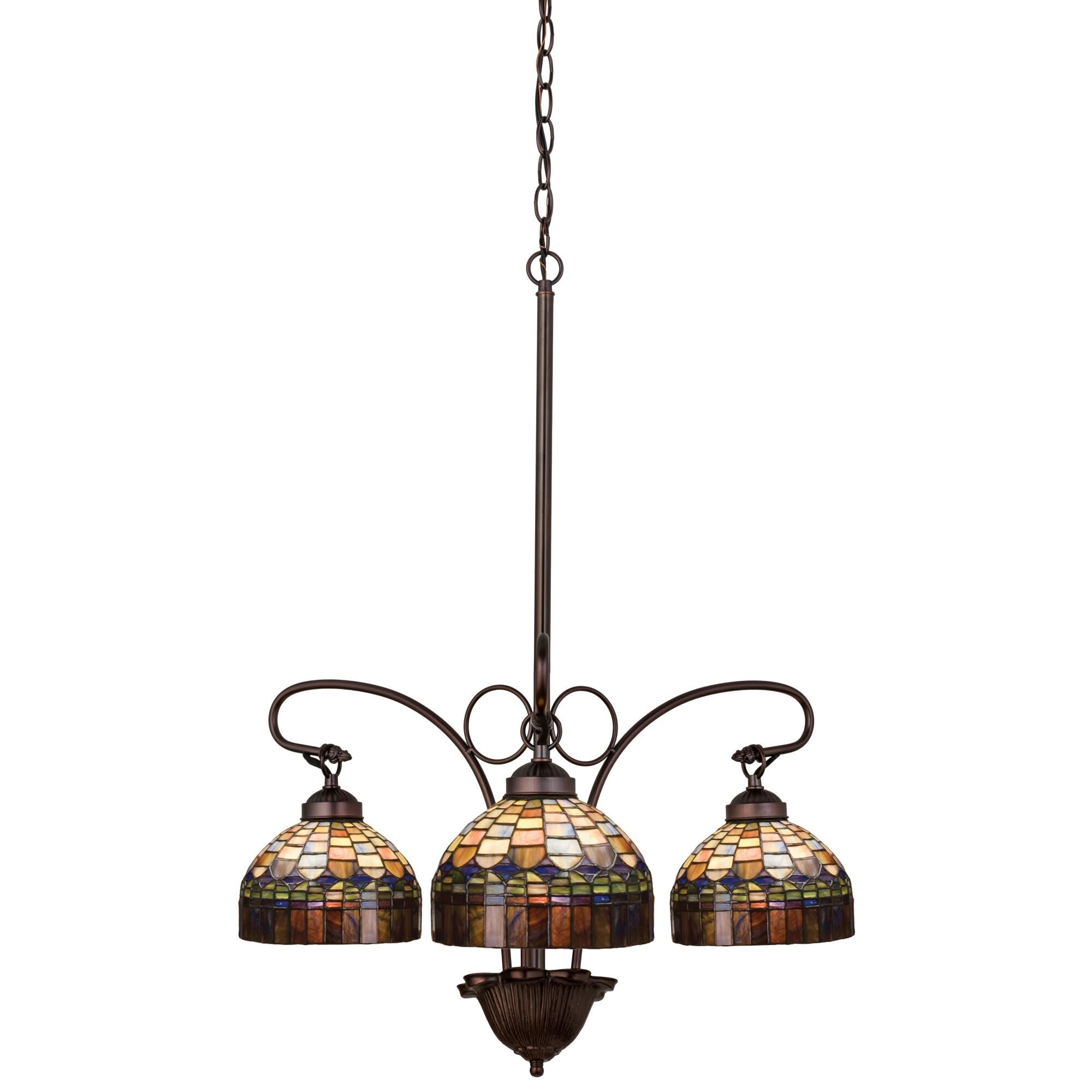 Tiffany Candice 24 Inch 3 Light Chandelier by Meyda Lighting