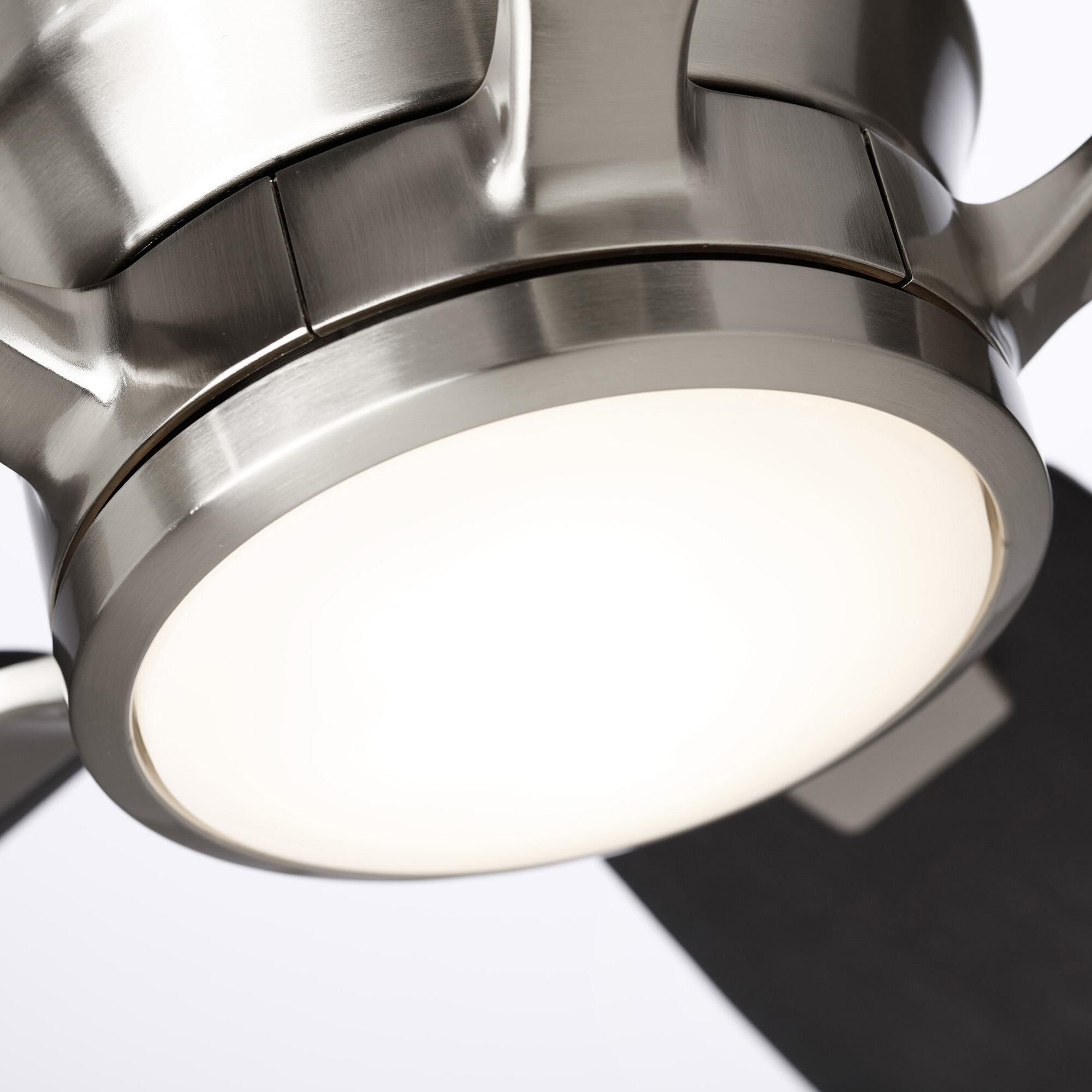 Shown in Brushed Steel finish and Opal Matte glass