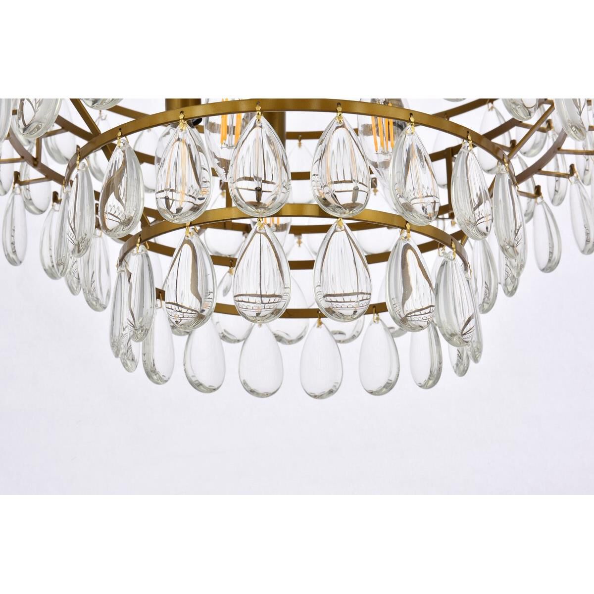 Shown in Brass finish and Royal Cut Clear crystal