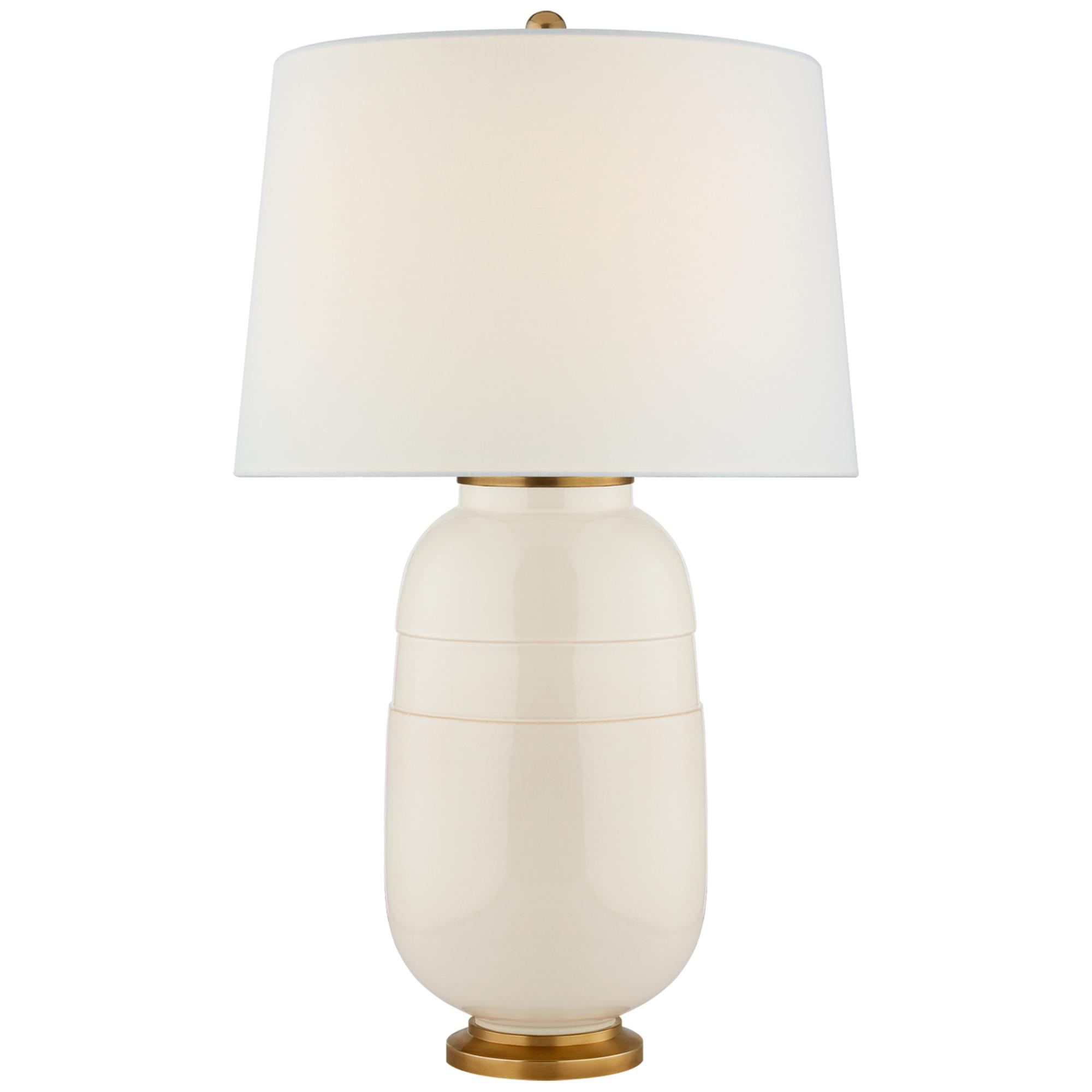 Shown in Ivory finish and Linen shade