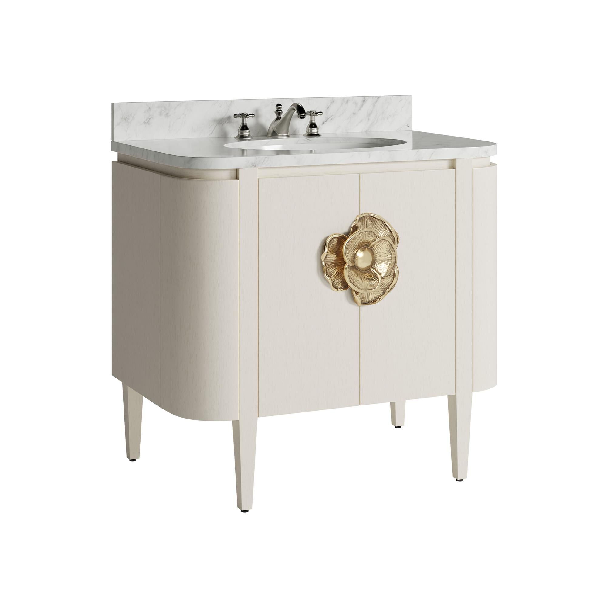 Shown in Natural, White and Polished Brass finish
