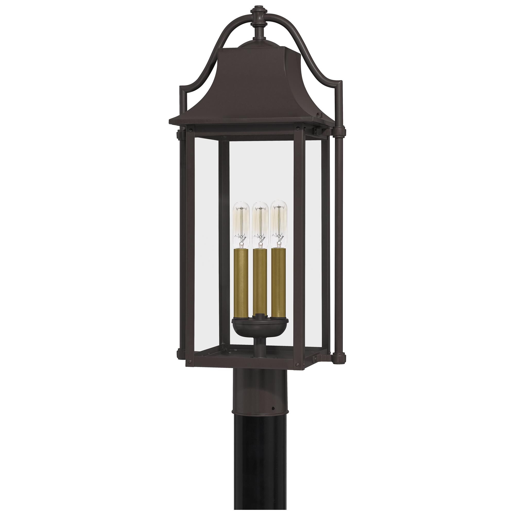 Manning 24 Inch Tall 3 Light Outdoor Post Lamp by Quoizel