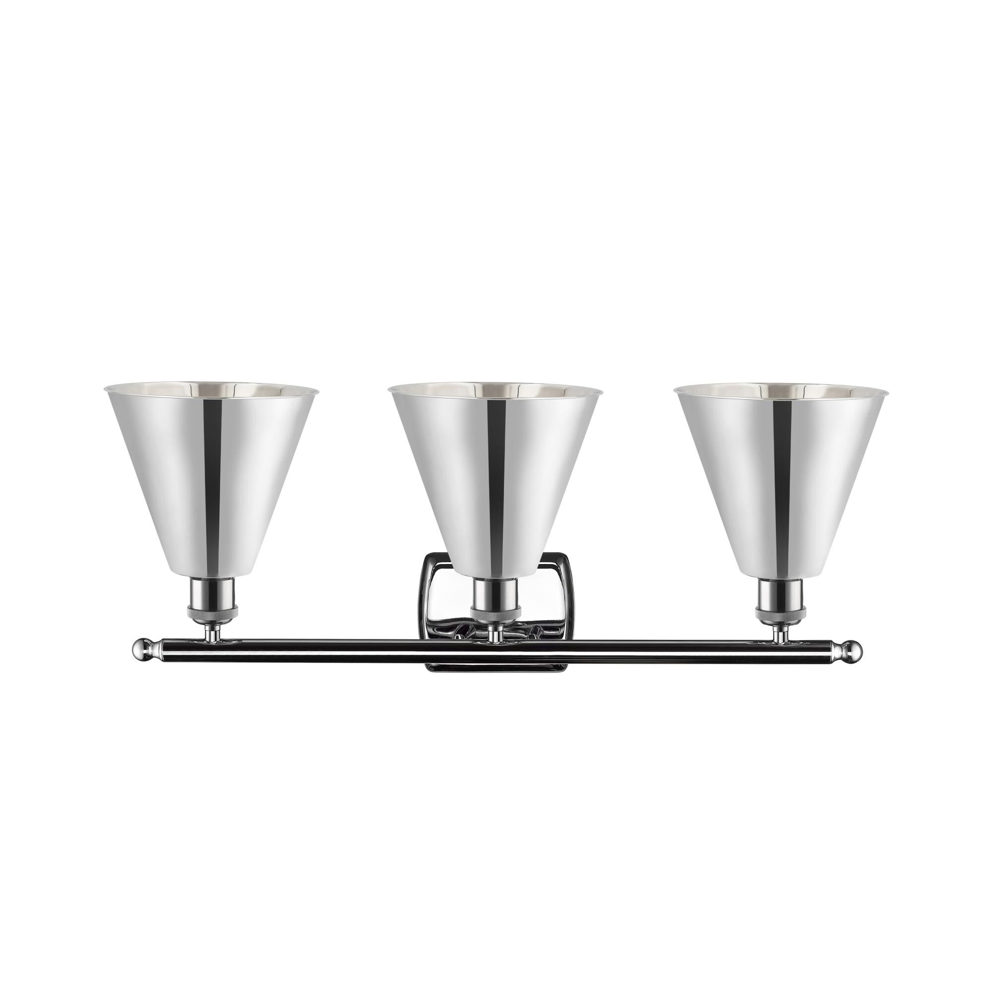 Bruno Marashlian Ballston Cone 28 Inch 3 Light Bath Vanity Light by Innovations Lighting