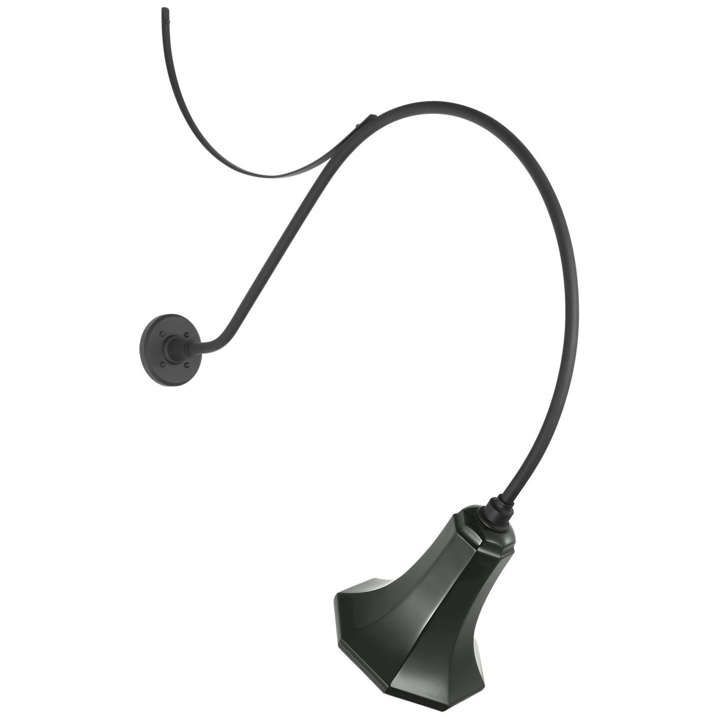 Shown in Matte Black finish and Green shade