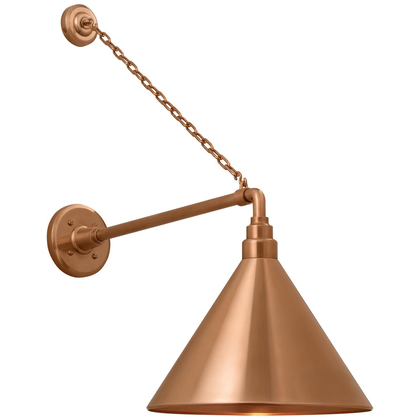 Shown in Soft Copper finish and Copper shade