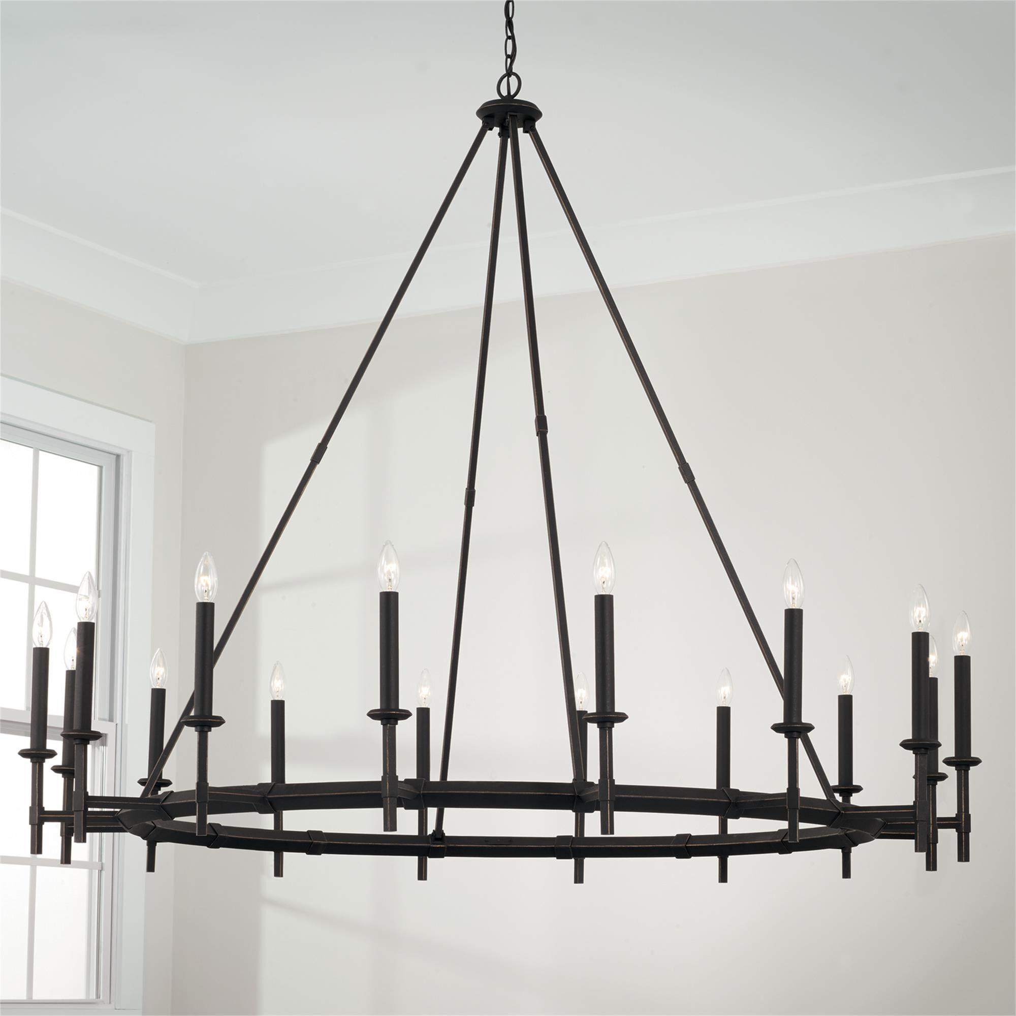 Shown in Brushed Black Iron finish