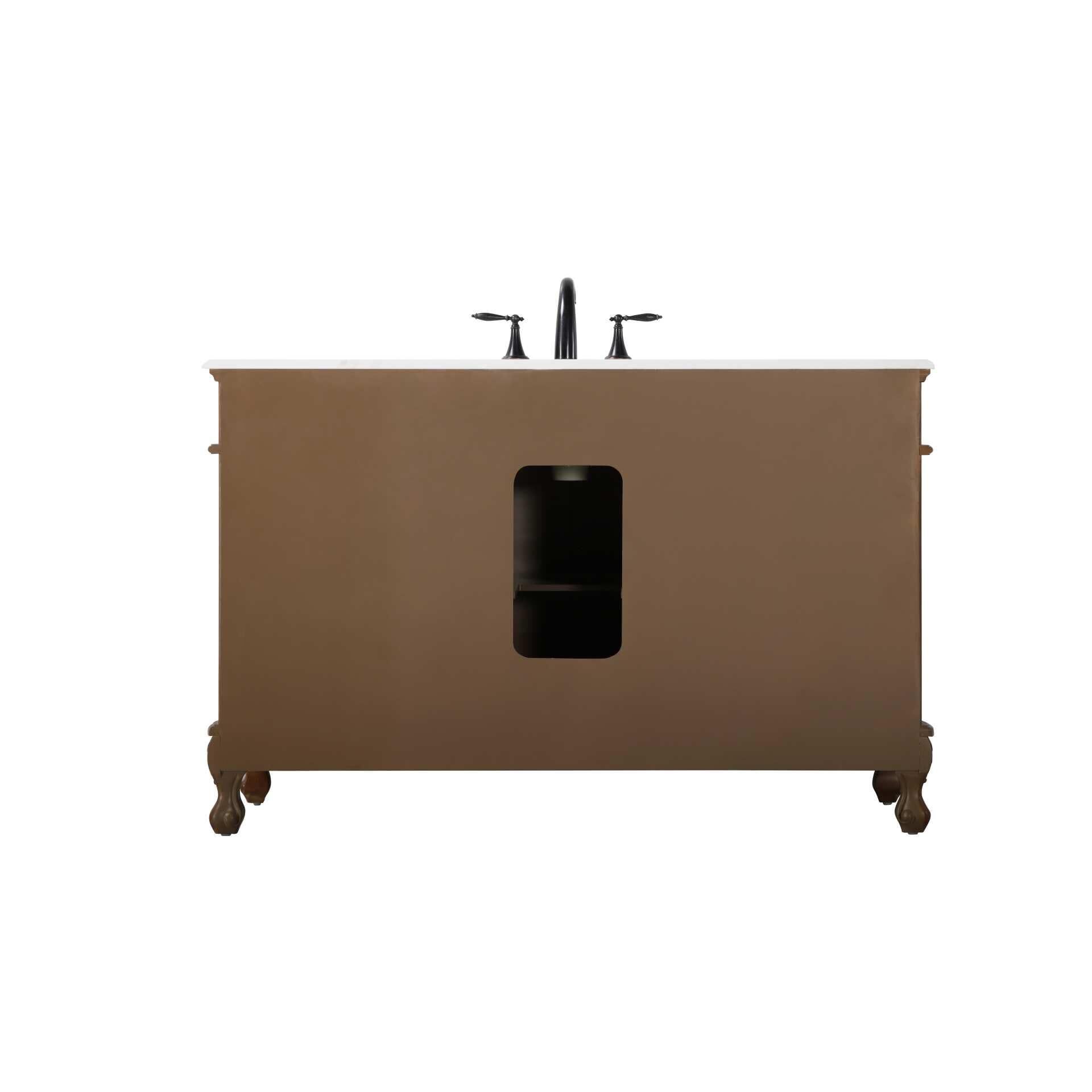 Shown in Teak finish