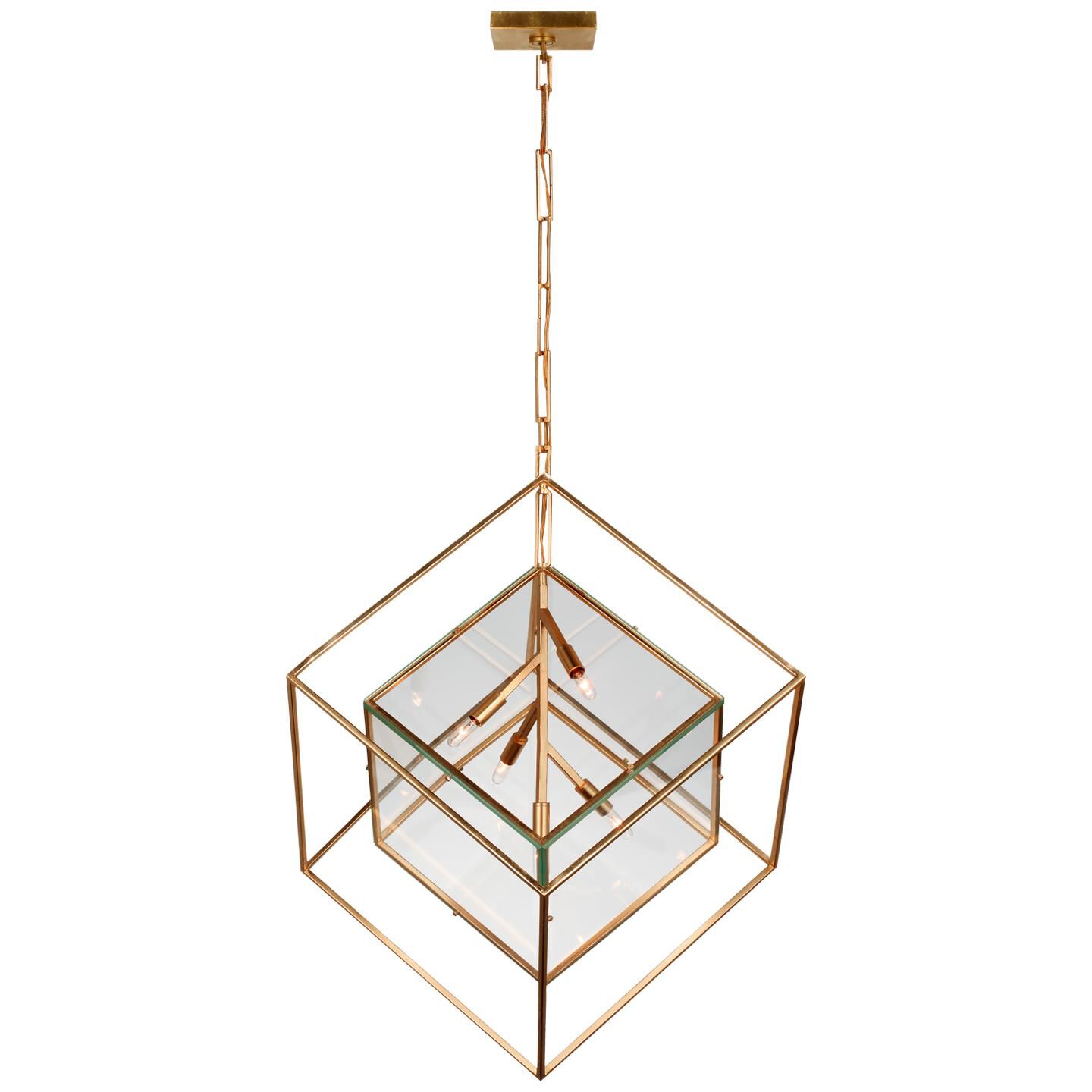 Kelly Wearstler Cubed 28 Inch LED Large Pendant by Visual Comfort Signature Collection