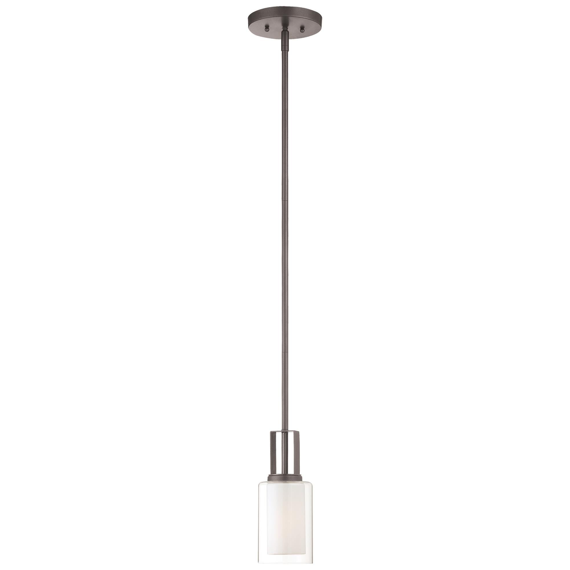 Shown in Smoked Iron finish and Etched White glass