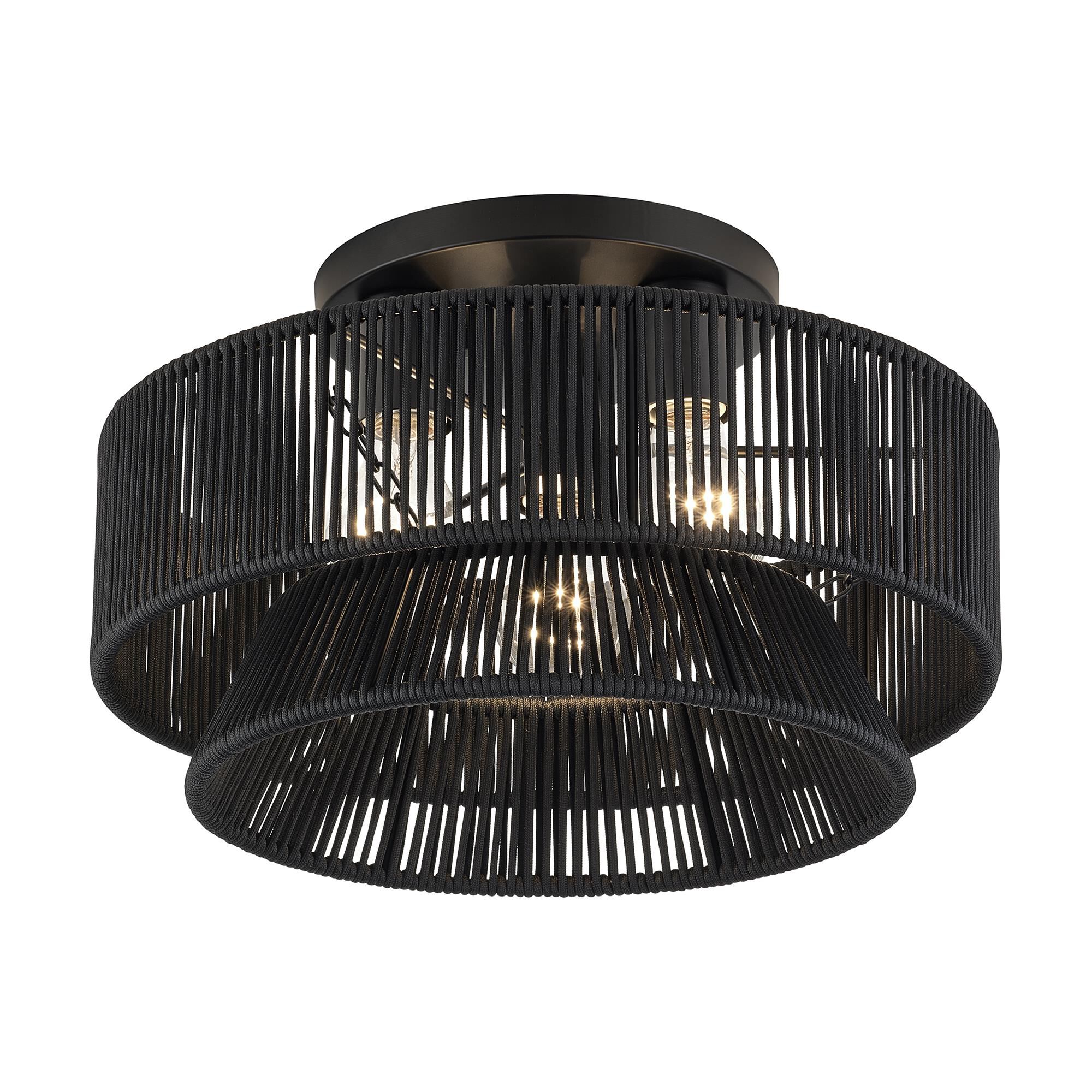 Florell 15 Inch Semi Flush Mount by Livex Lighting