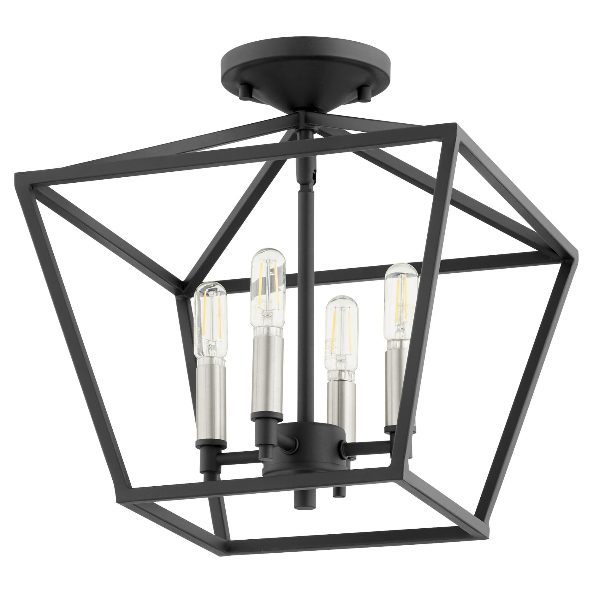Gabriel 13 Inch 4 Light Semi Flush Mount by Quorum International