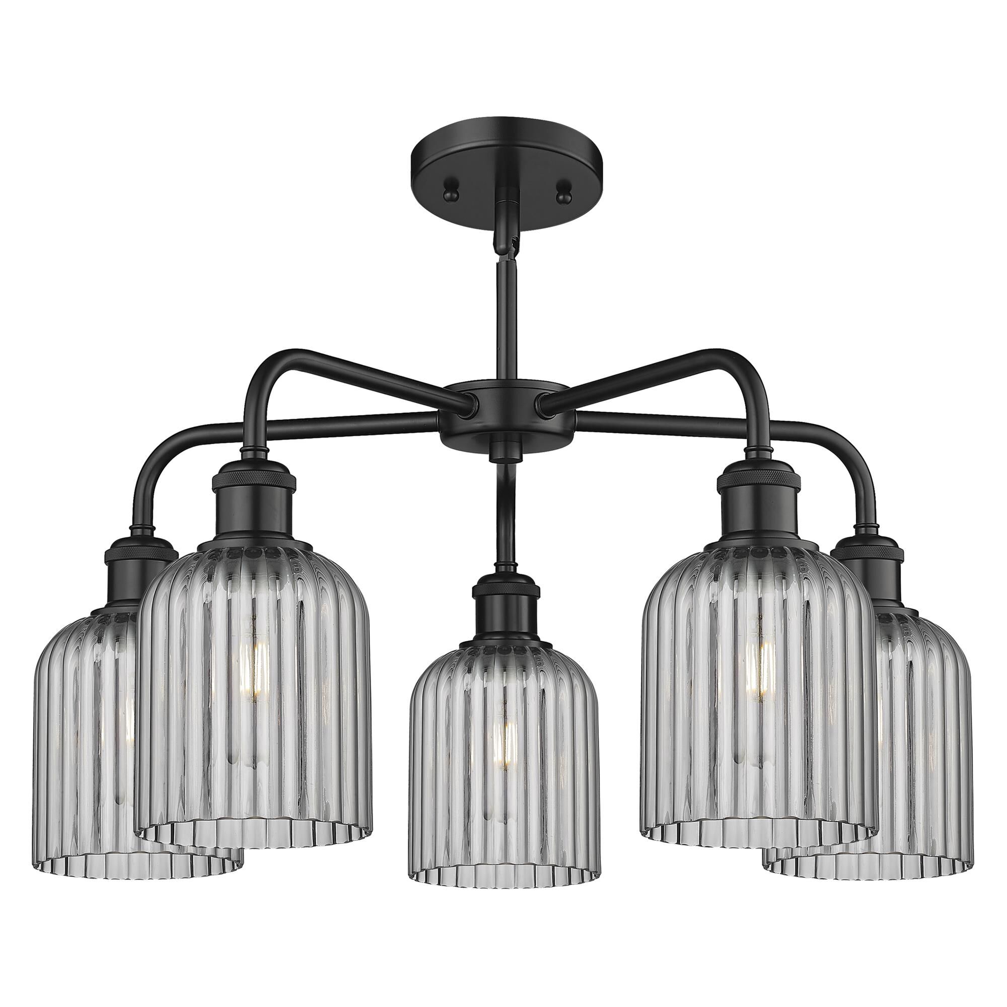 Shown in Matte Black finish and Light Smoke shade
