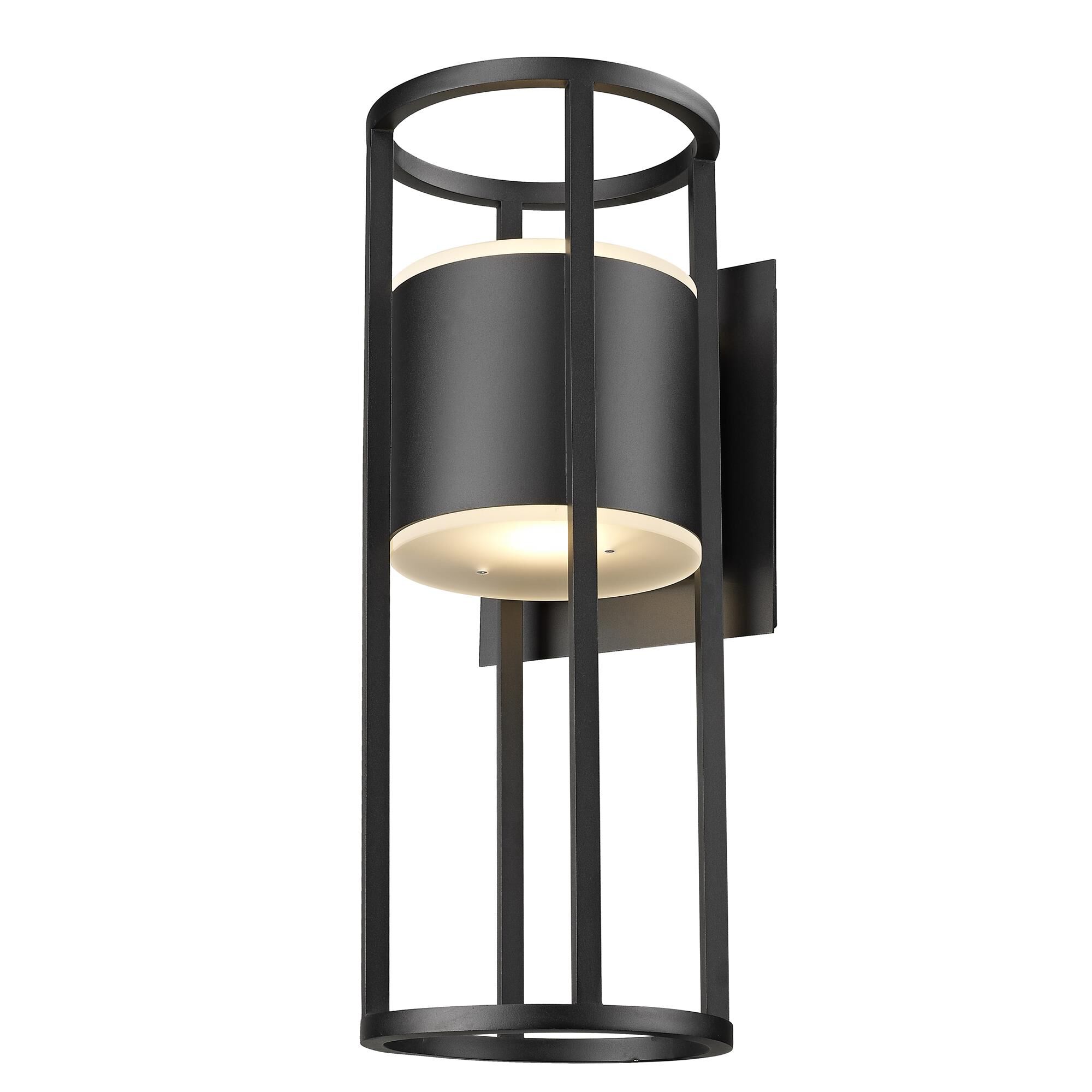 Shown in Black finish and Etched glass