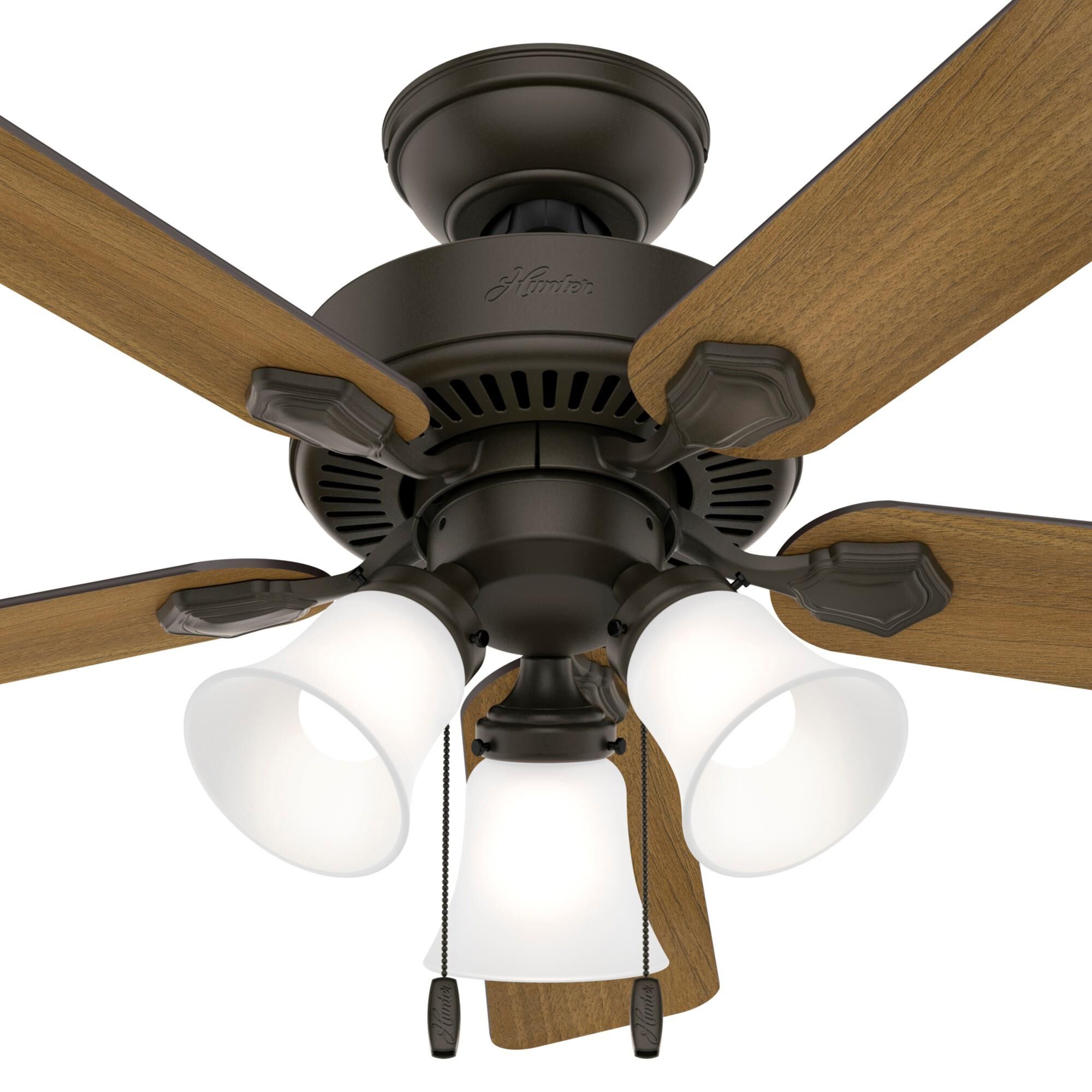 Swanson 44 Inch Ceiling Fan with Light Kit by Hunter Fan