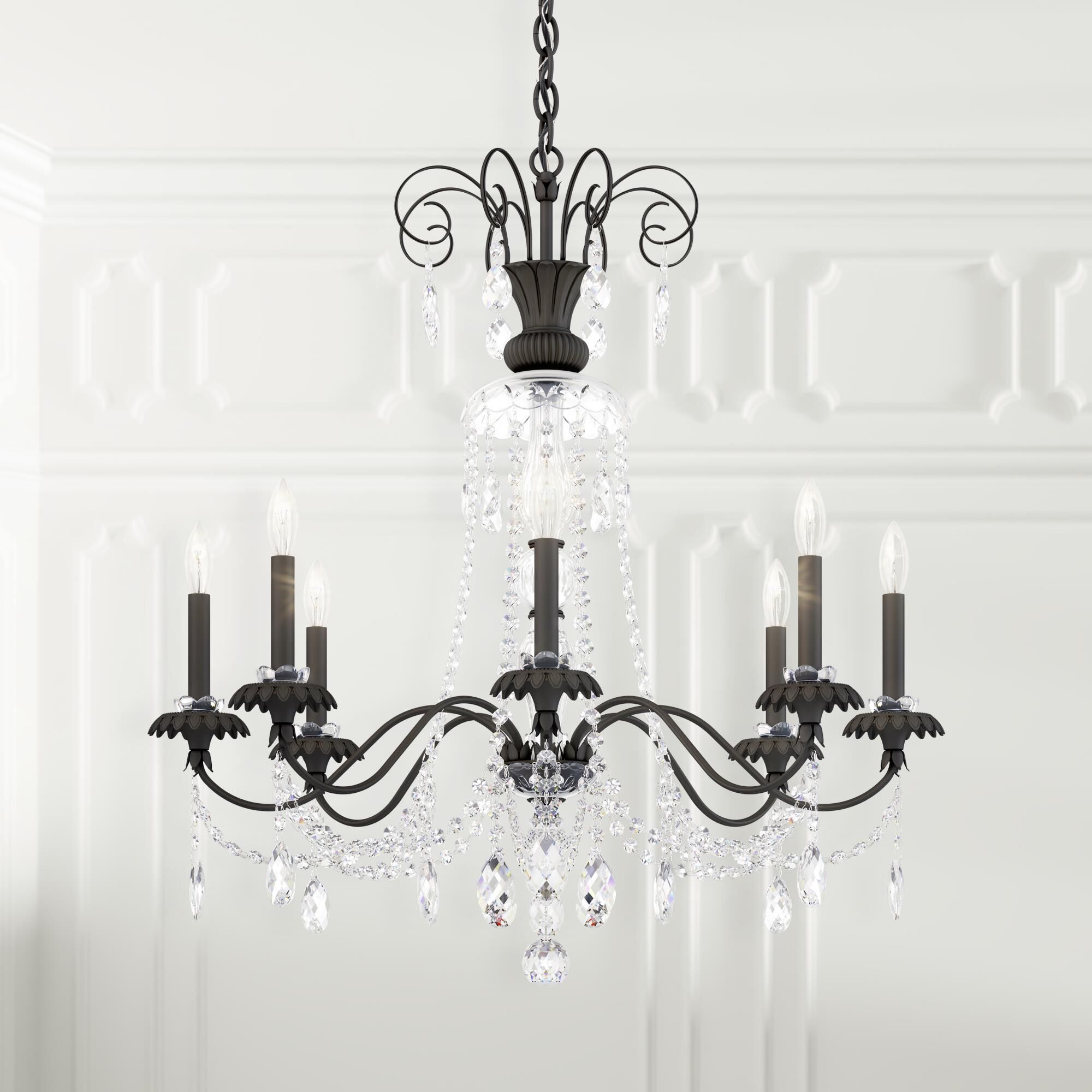 Helenia 31 Inch 8 Light Chandelier by Schonbek