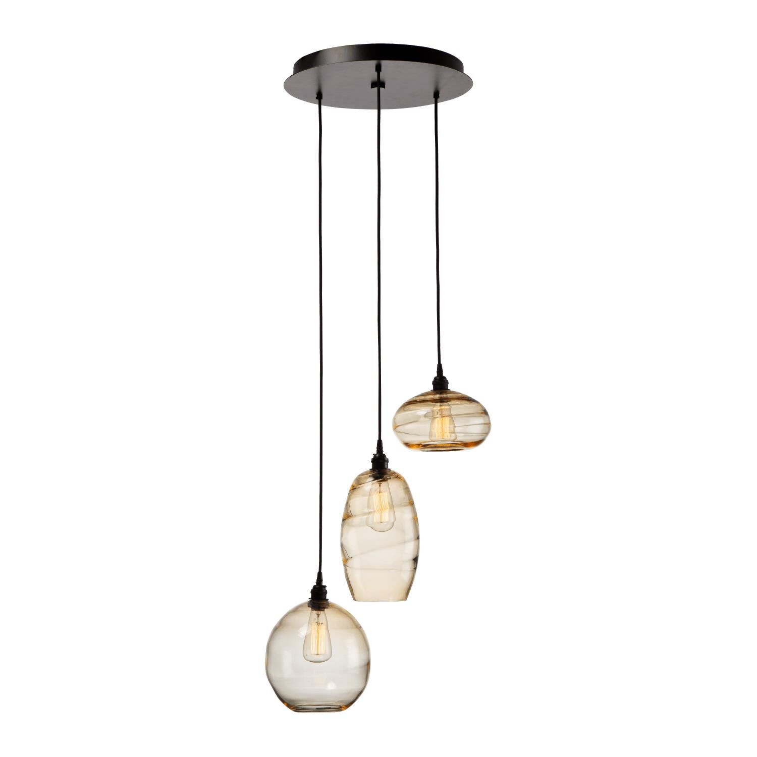 Misto 21 Inch 3 Light Multi Light Pendant by Hammerton Studio