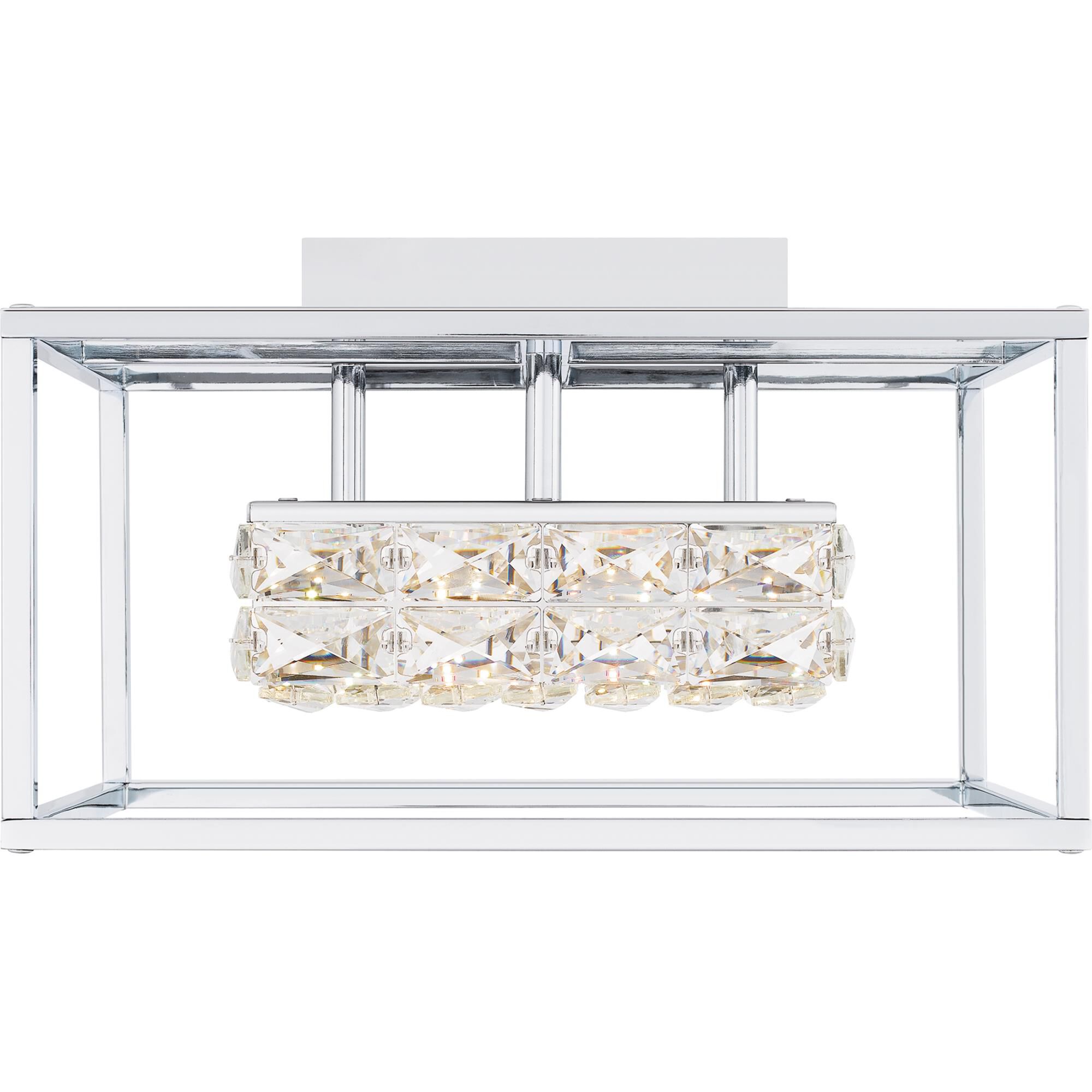 Shown in Polished Chrome finish and Clear Crystal Glass shade