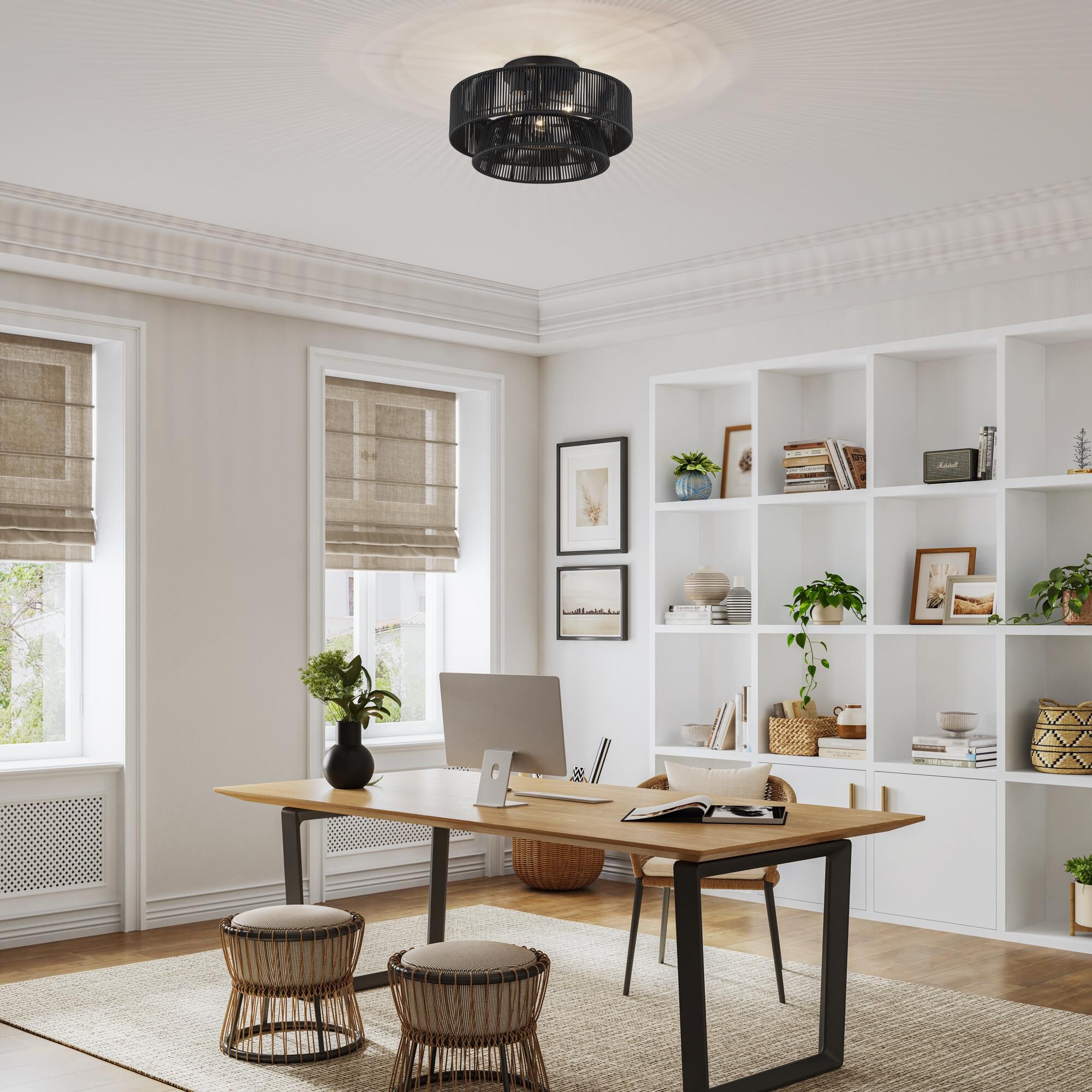 Florell 18 Inch Semi Flush Mount by Livex Lighting