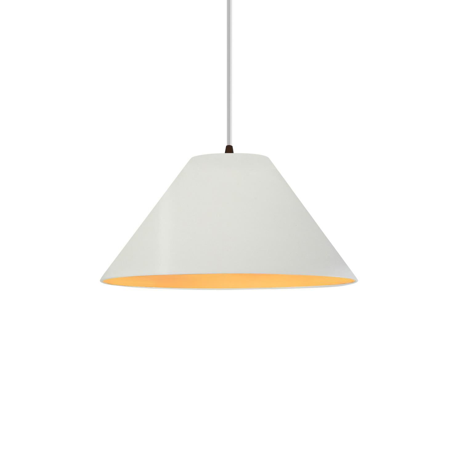 Shown in Dark Bronze finish and Matte White with Champagne Gold Internal shade