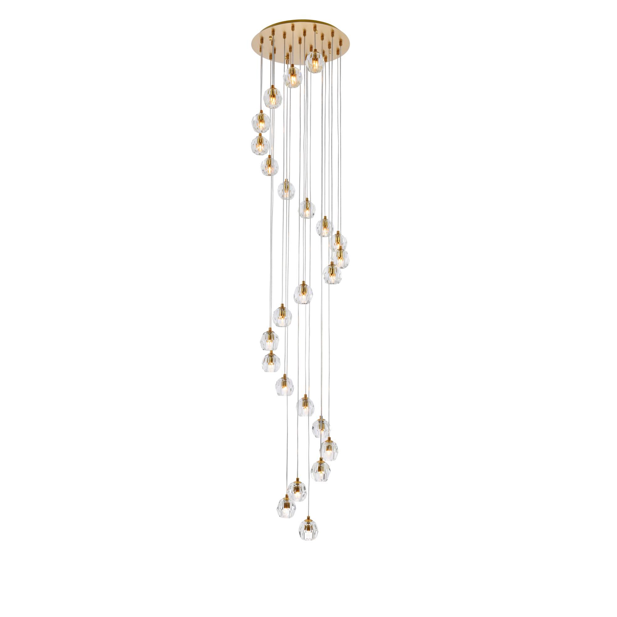 Eren 18 Inch 24 Light LED Multi Light Pendant by Elegant Lighting
