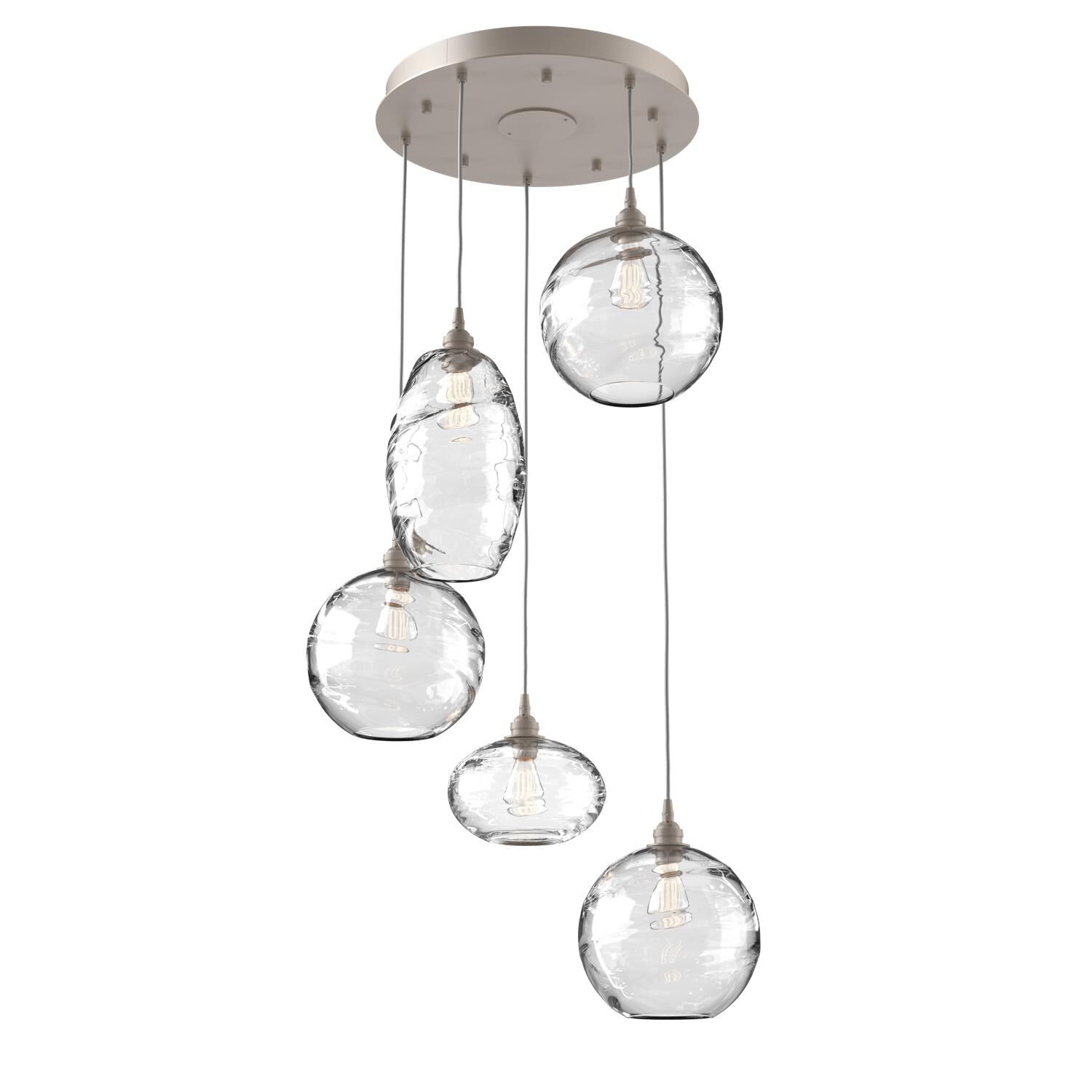 Misto 23 Inch 5 Light Multi Light Pendant by Hammerton Studio