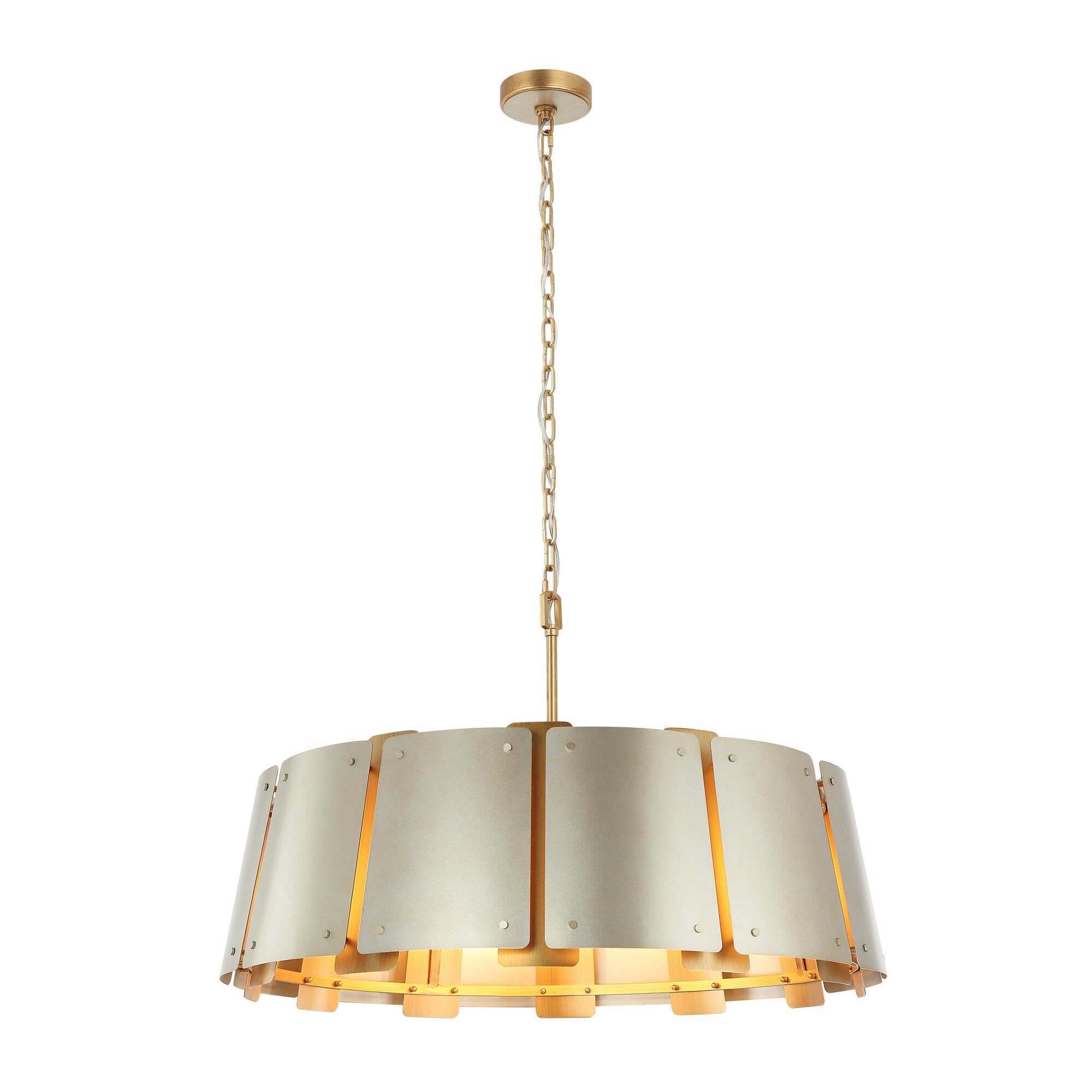 Shown in Gold and Brass finish and Gold shade