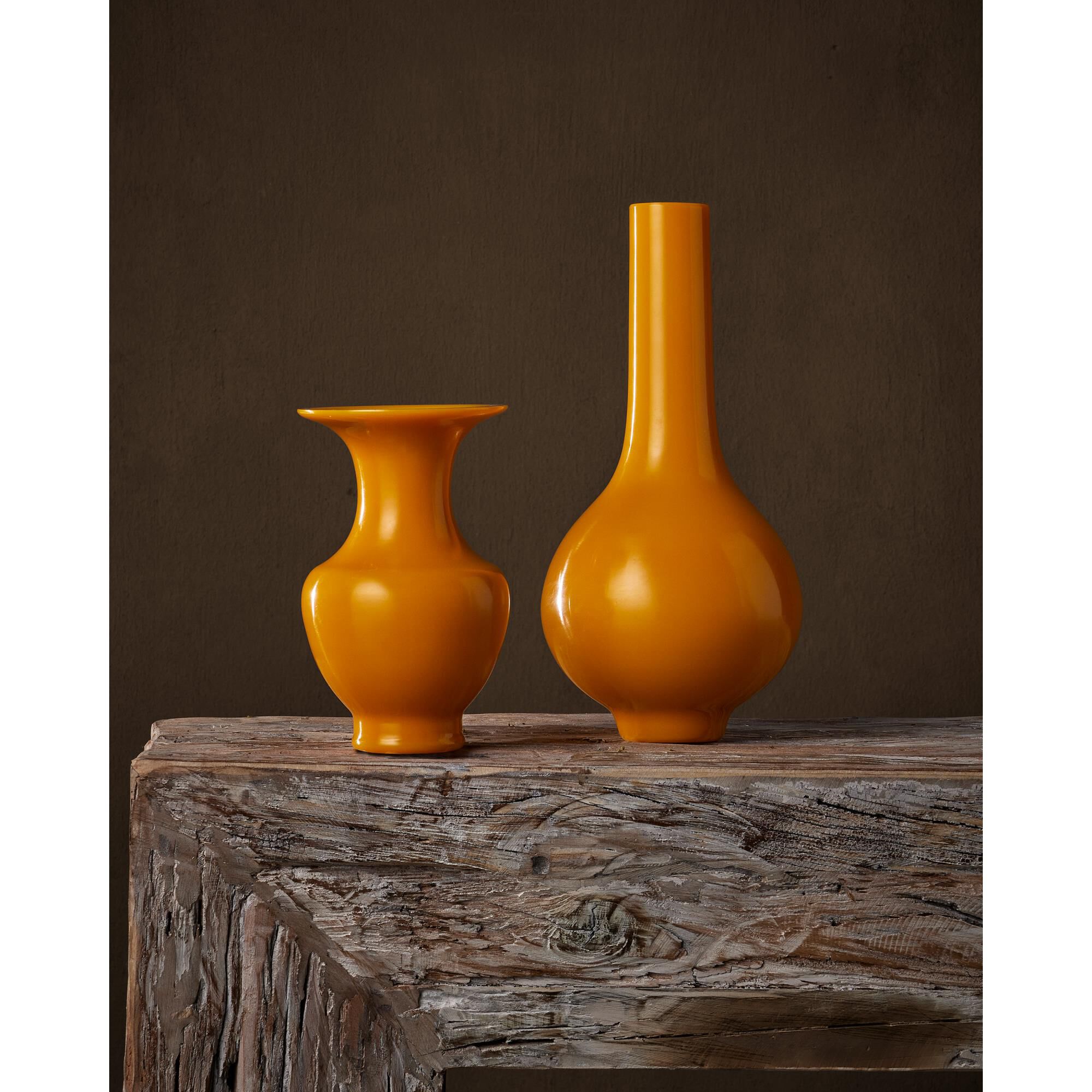 Amber & Gold Peking Vase Vase-Urn by Currey and Company