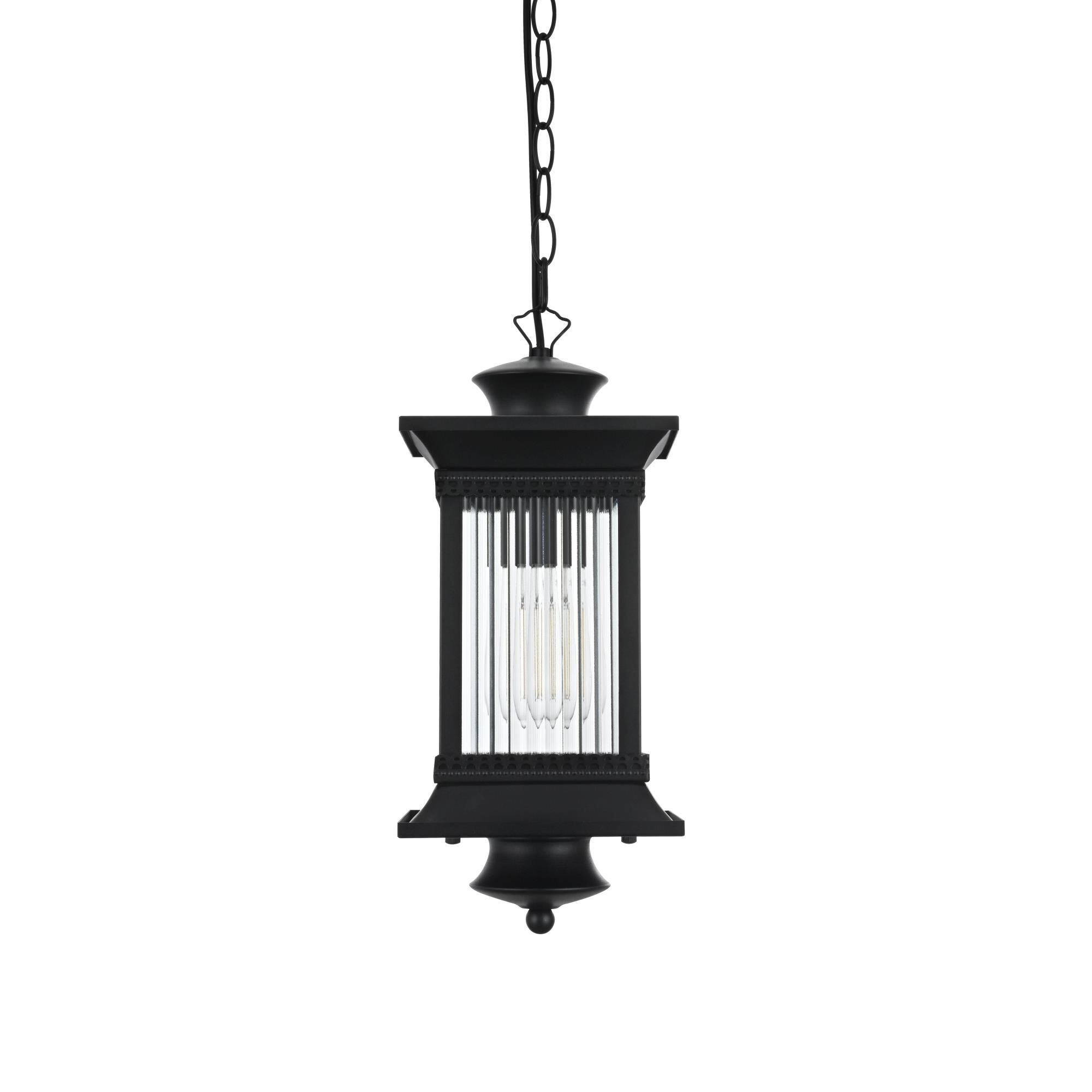 Collins 8 Inch Outdoor Hanging Lantern by Elegant Lighting