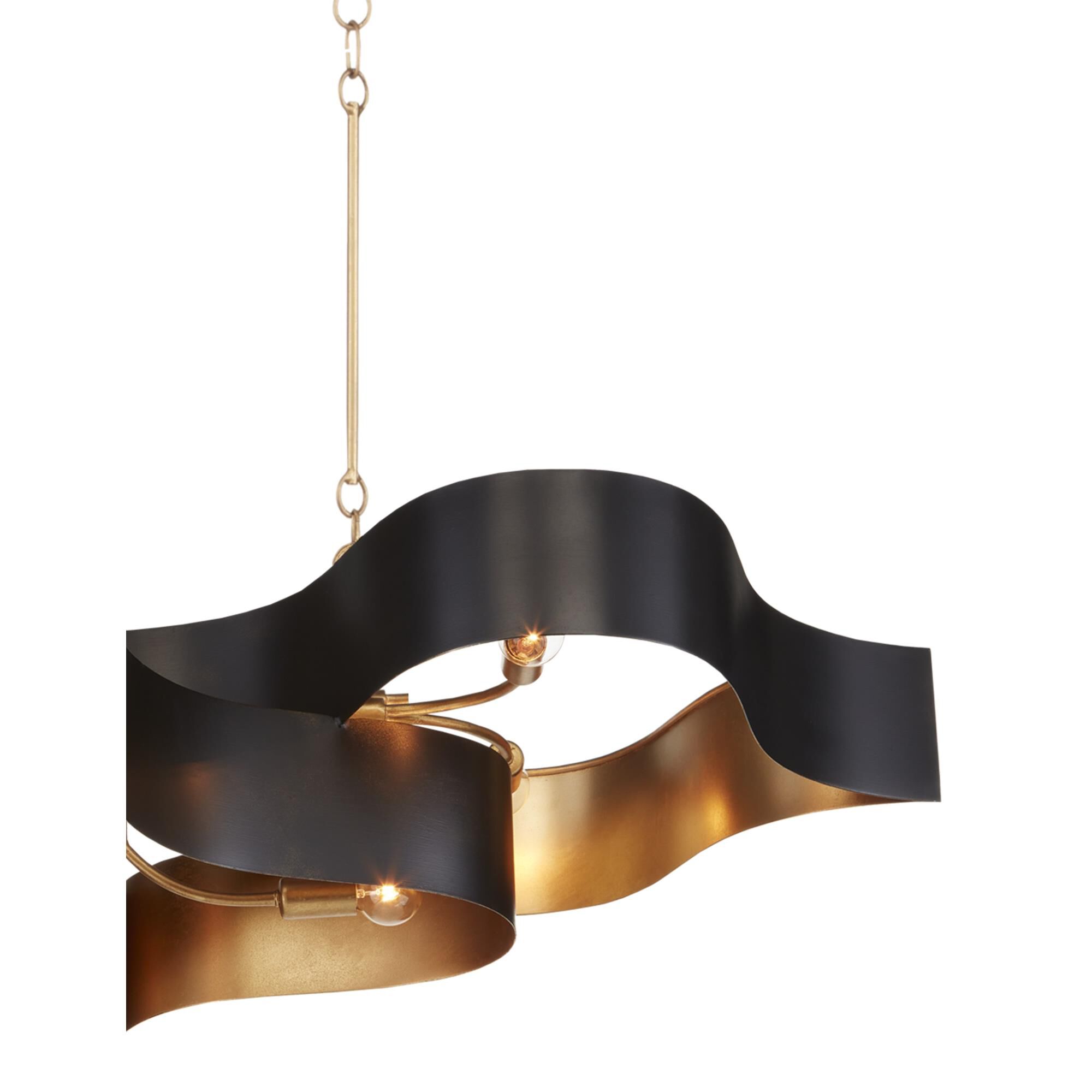 Grand Lotus 51 Inch Linear Suspension Light by Currey and Company
