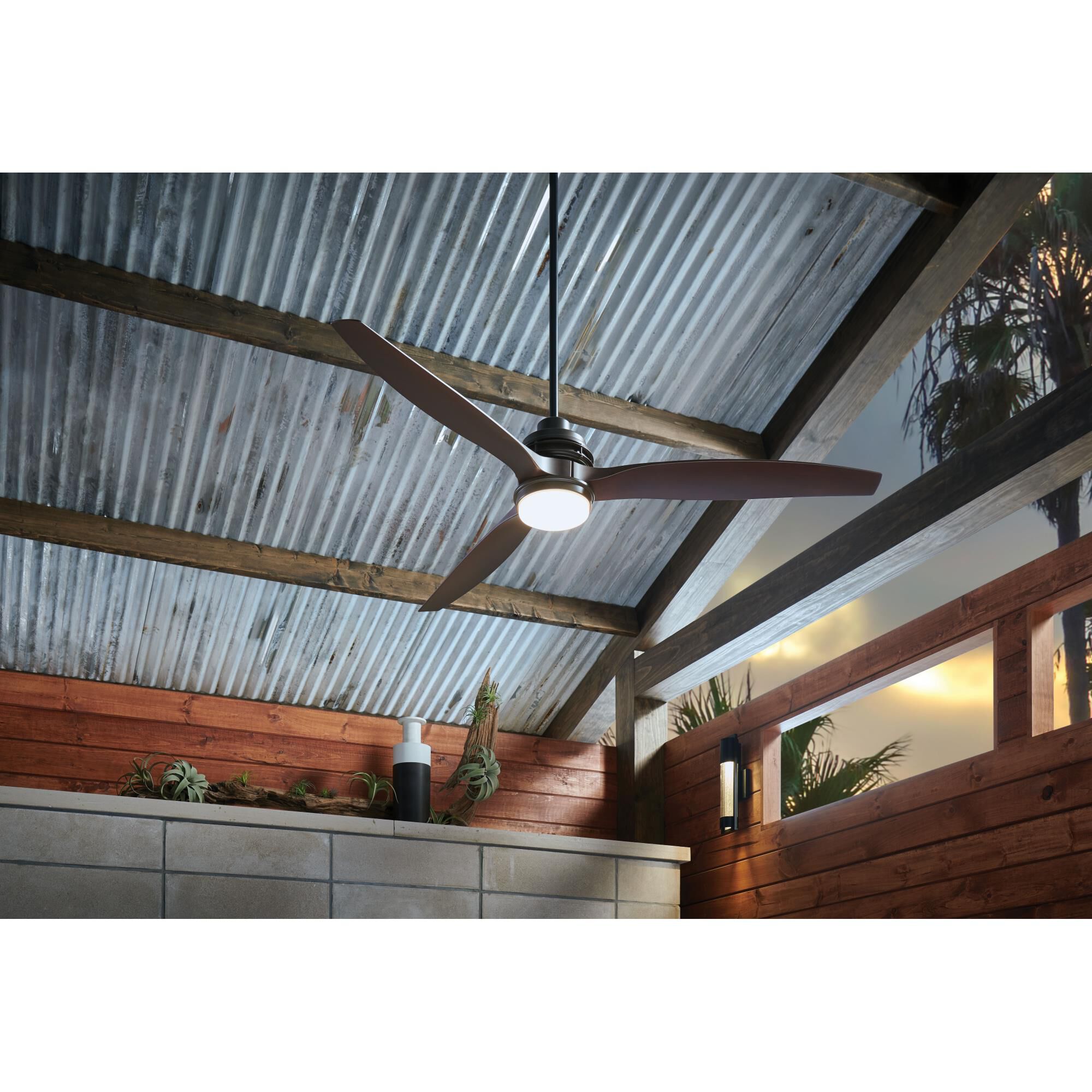 Artiste Outdoor Rated 60 Inch Ceiling Fan with Light Kit by Hinkley Fans