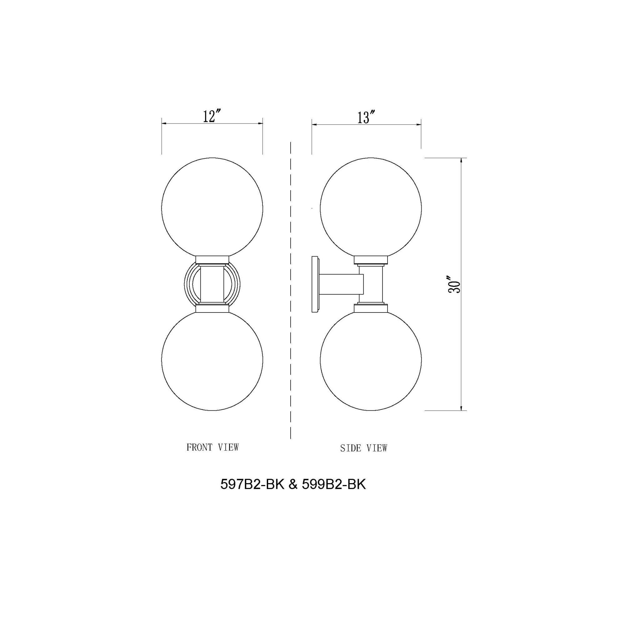 Laurent 30 Inch Tall 2 Light Outdoor Wall Light by Z-Lite